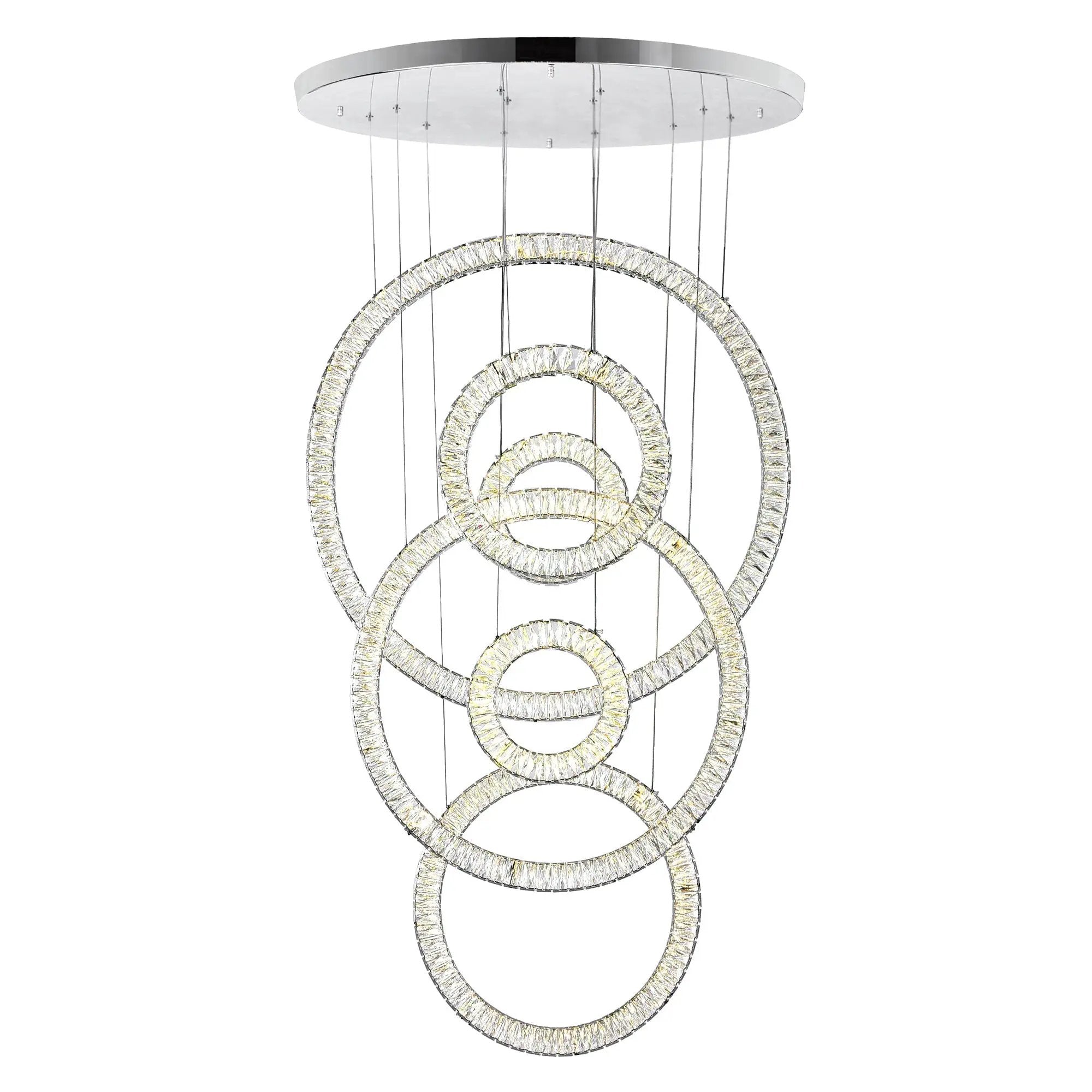 chrome chandelier