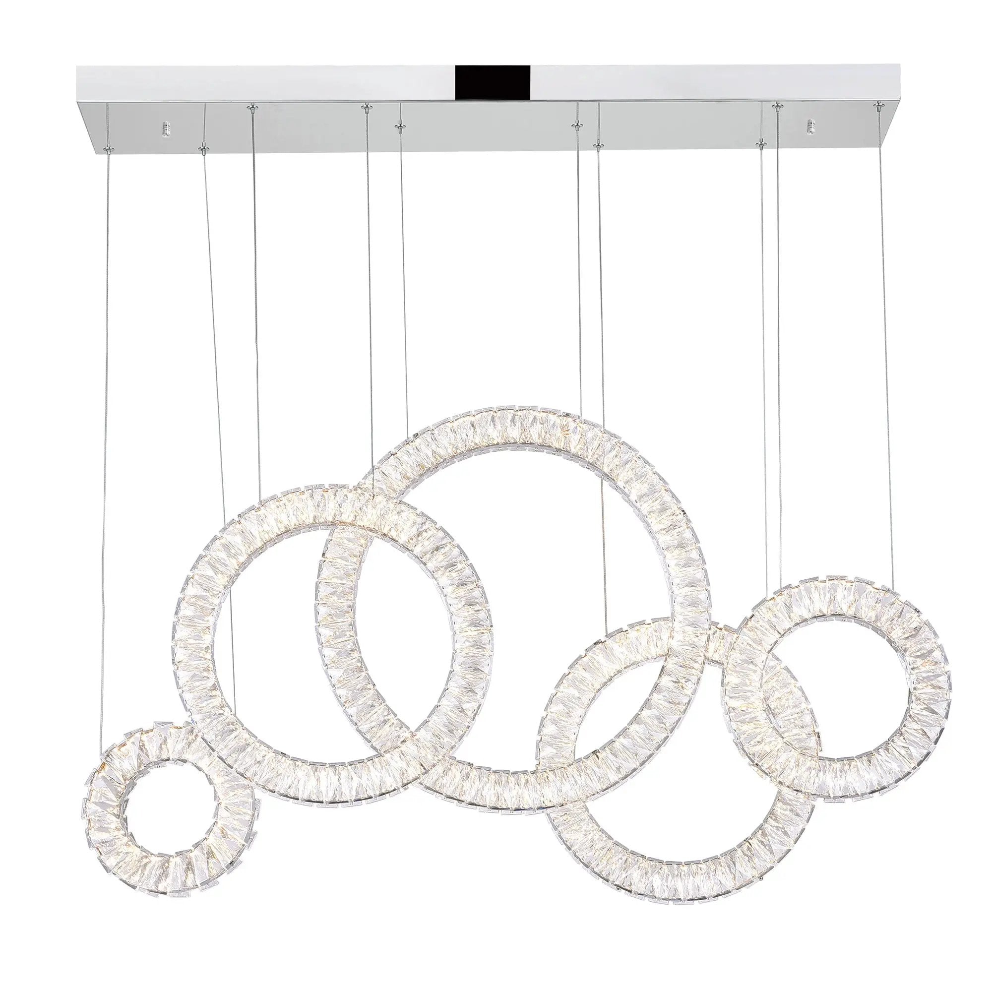 chrome chandelier