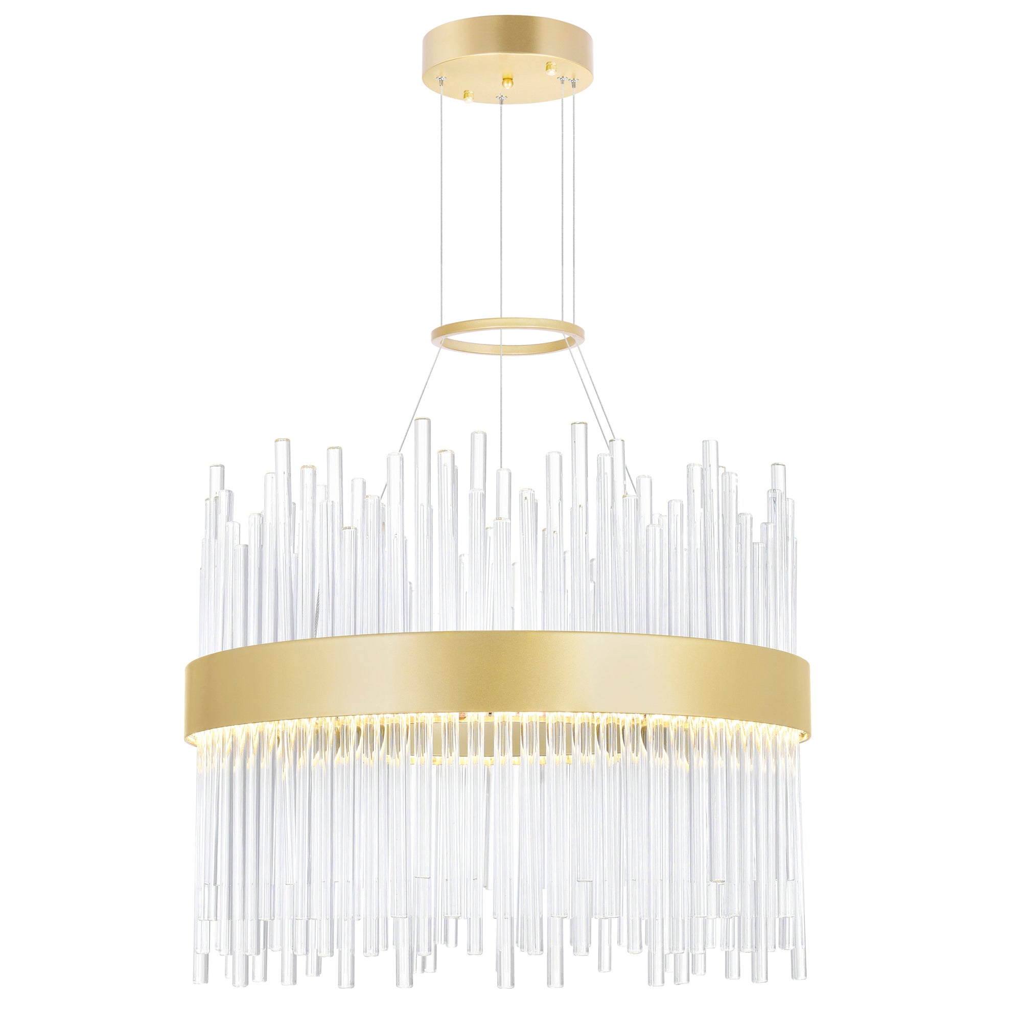 medallion gold chandelier