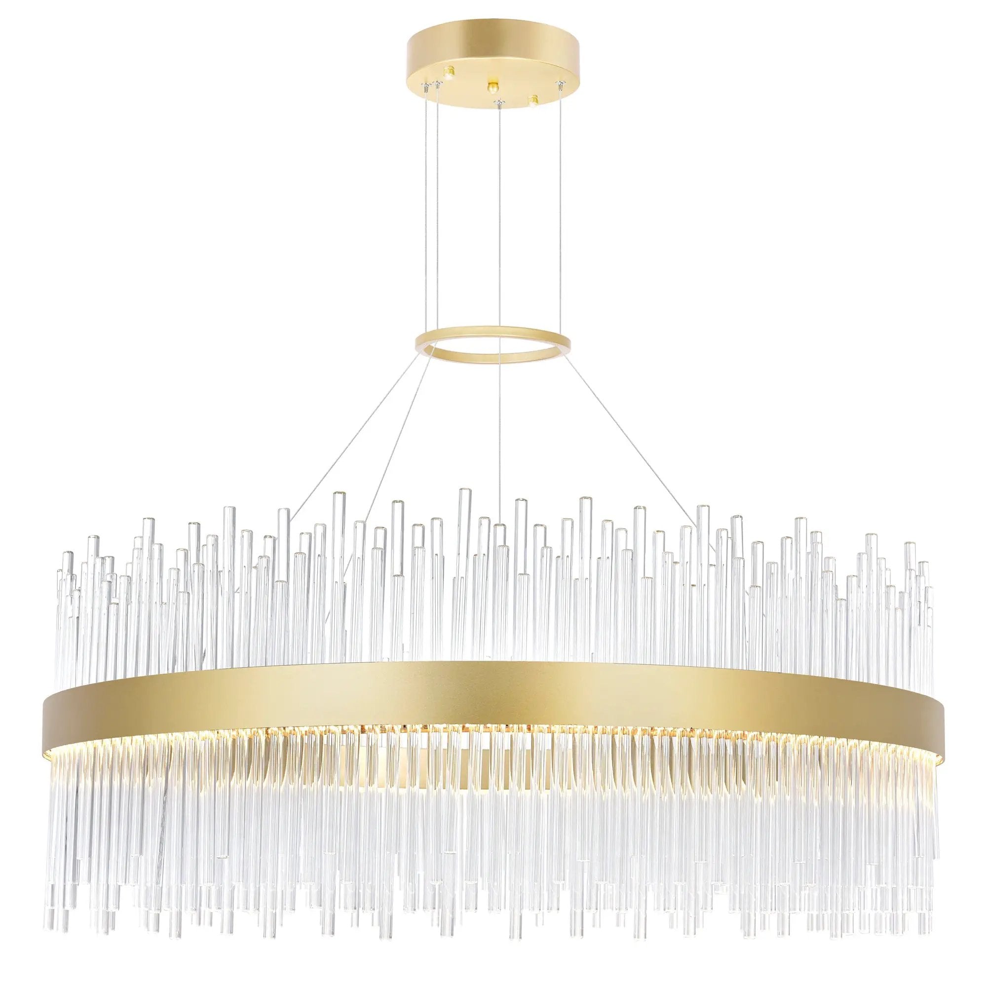 medallion gold chandelier
