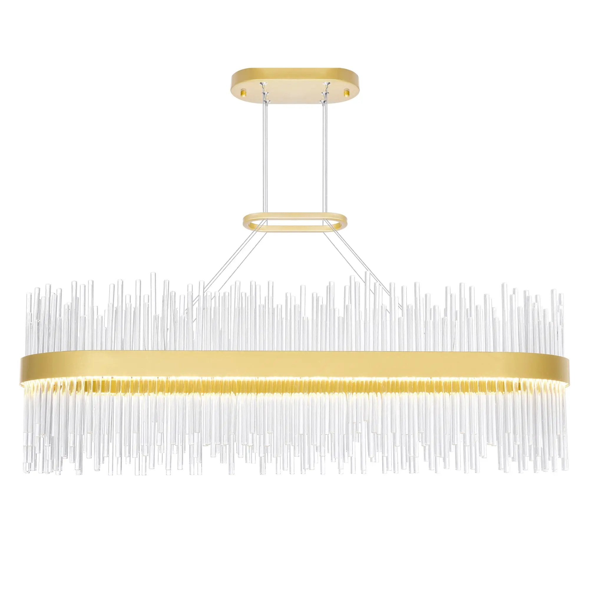 medallion gold chandelier