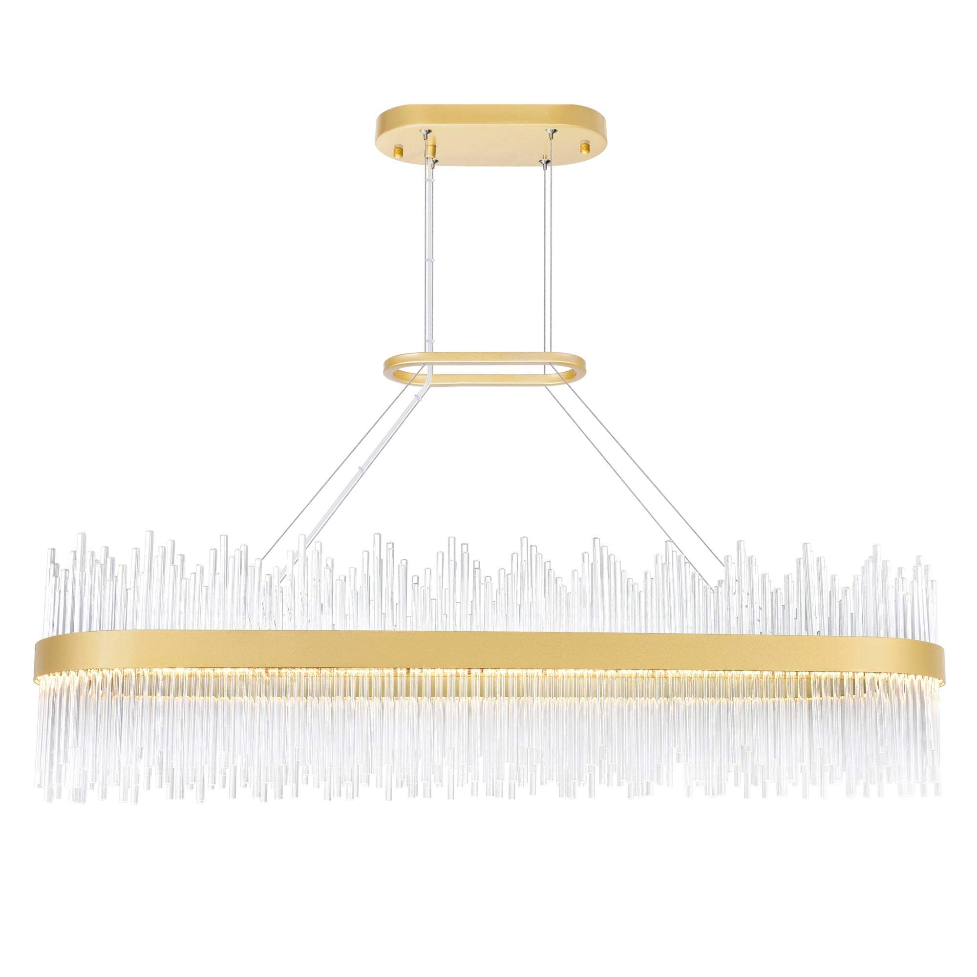 medallion gold chandelier