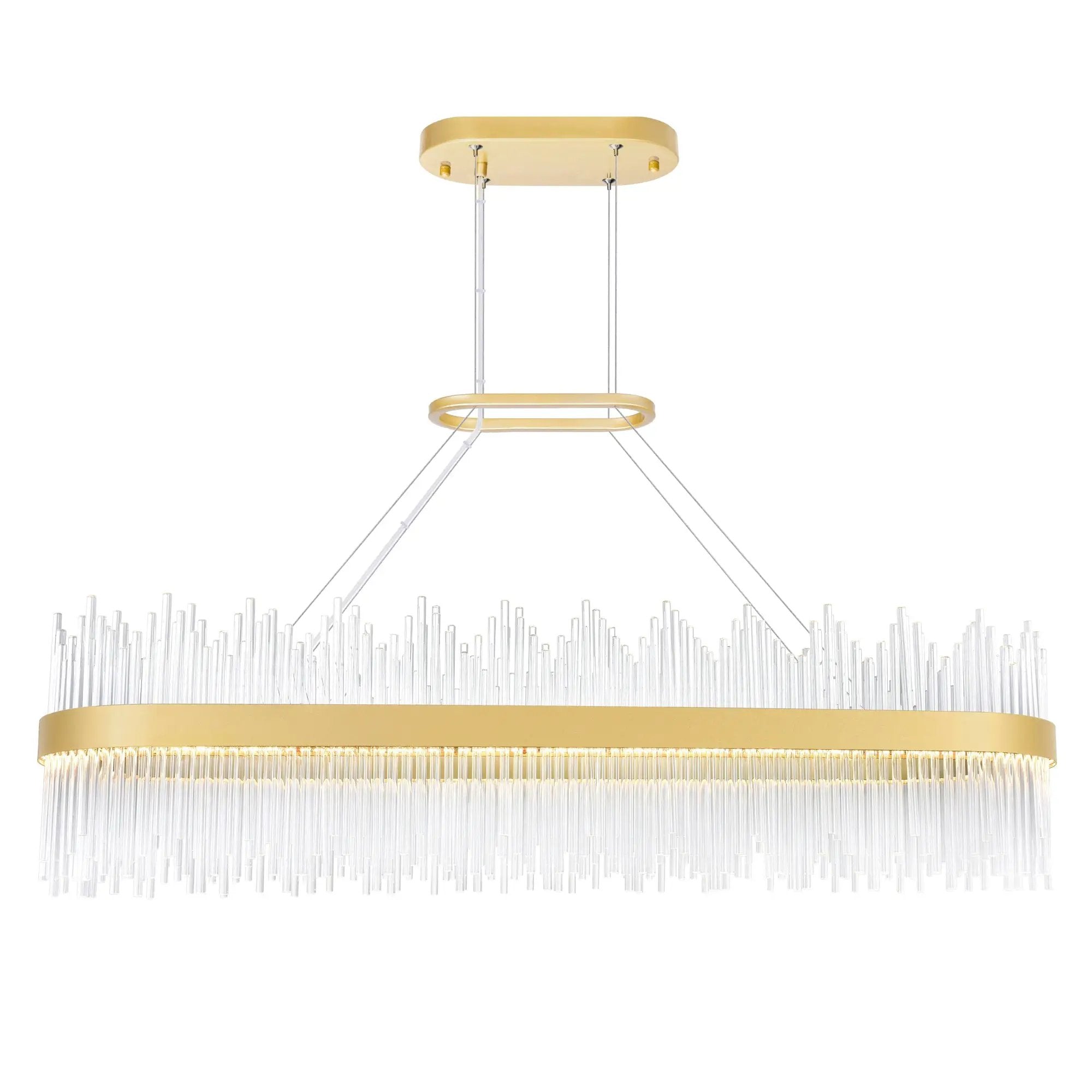 medallion gold chandelier