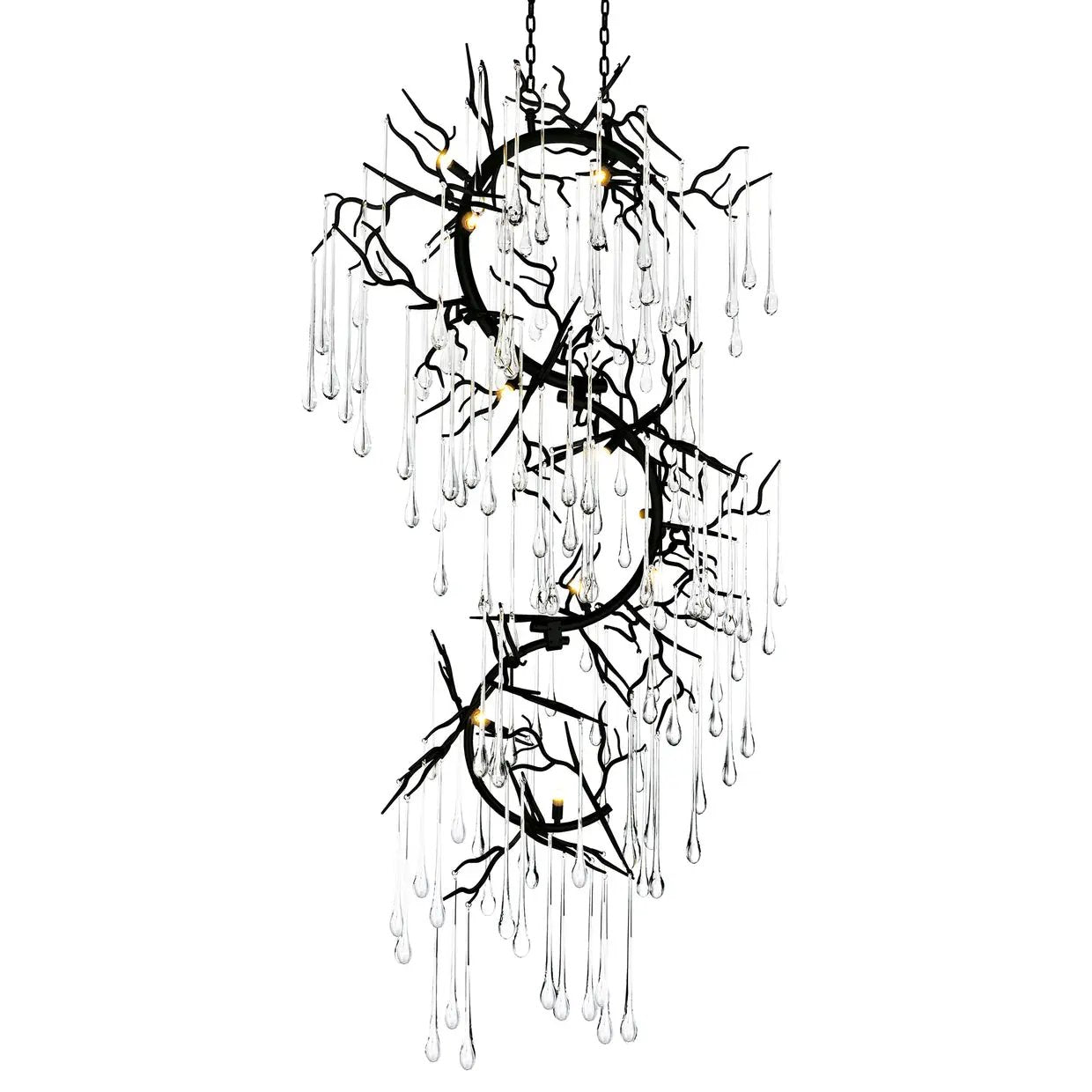 black chandelier