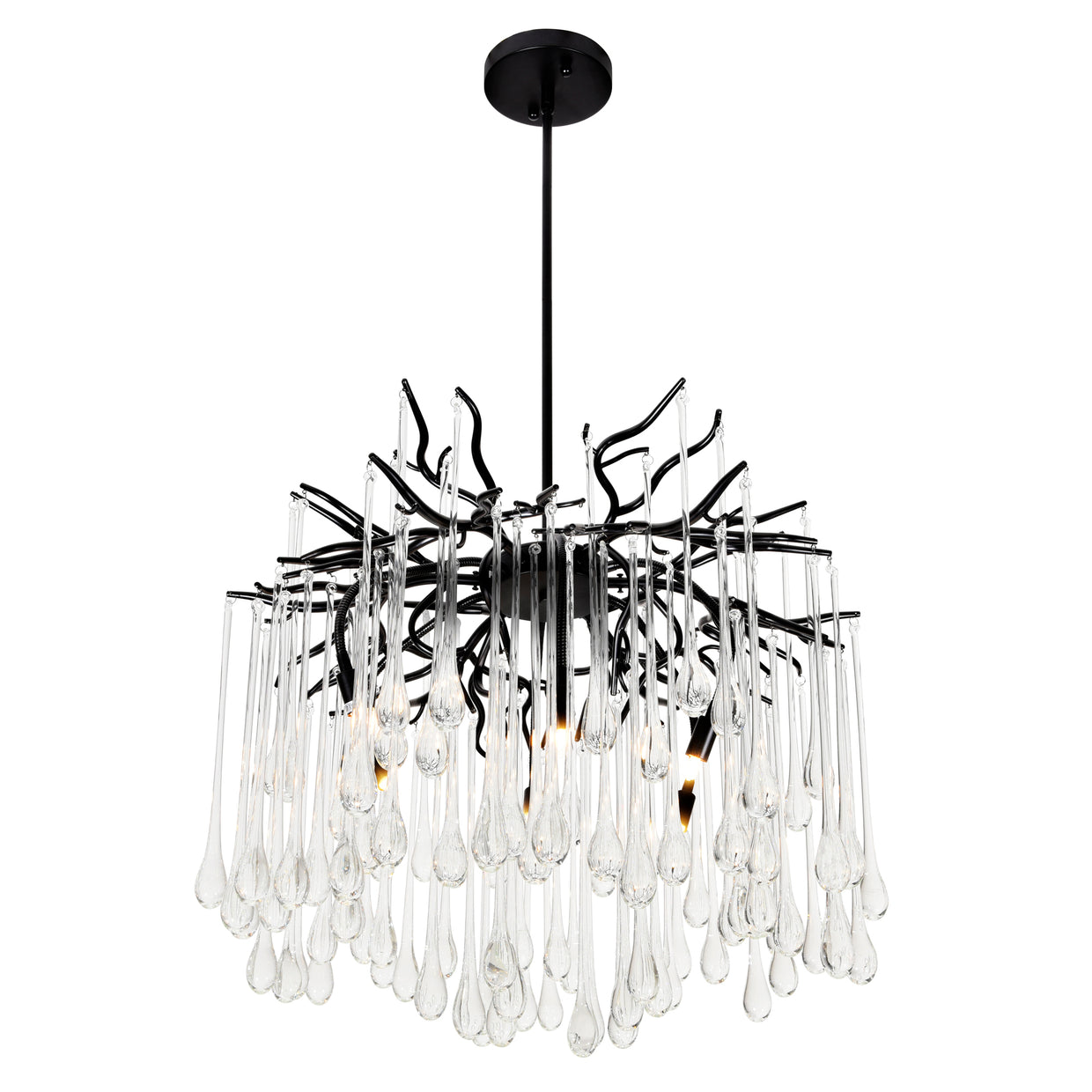 black chandelier
