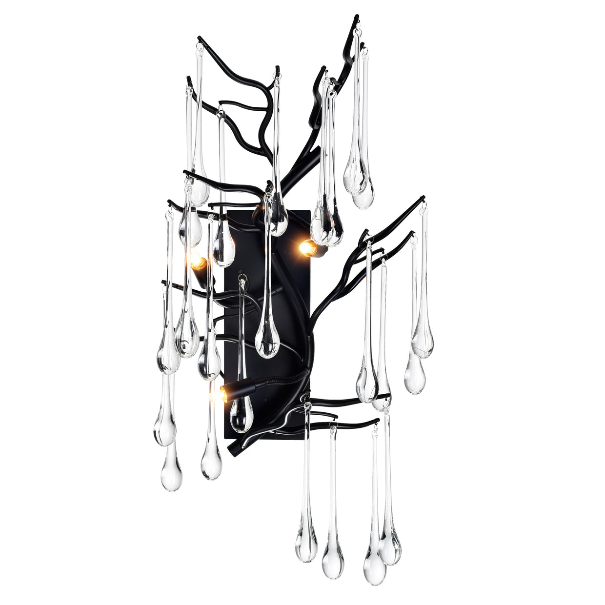 black wall sconce
