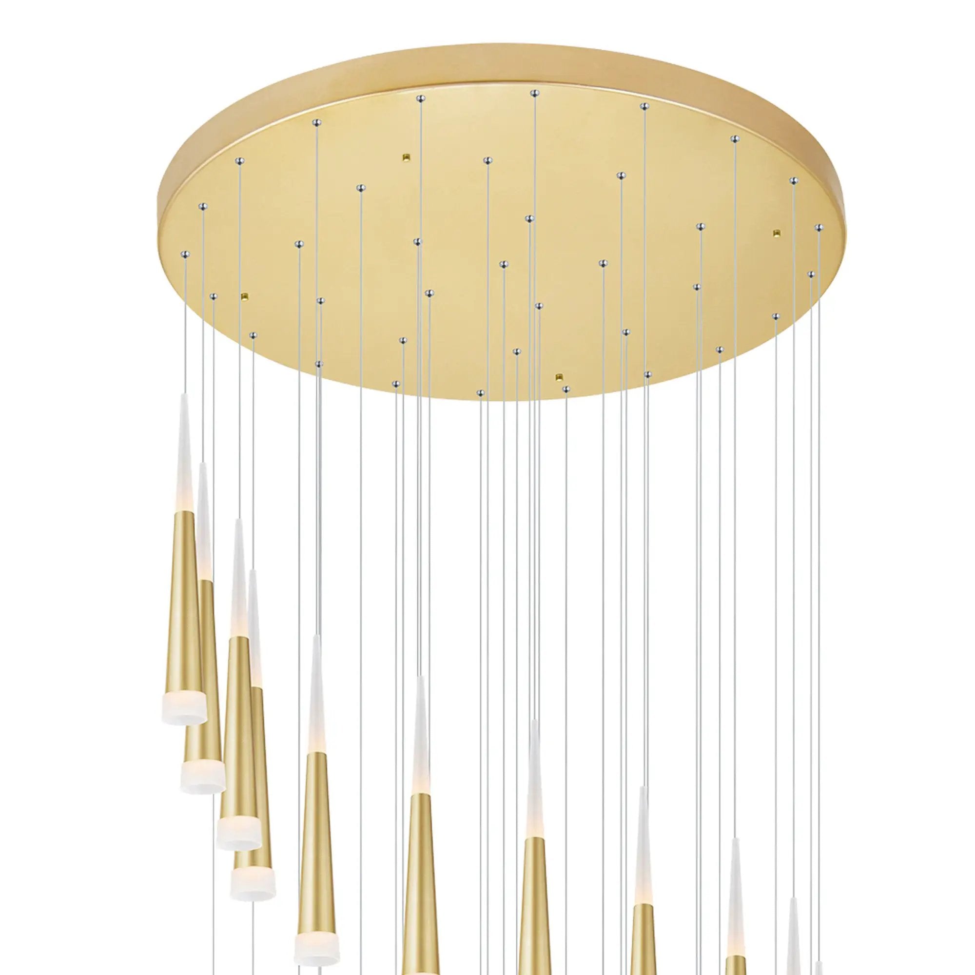 satin gold mount base