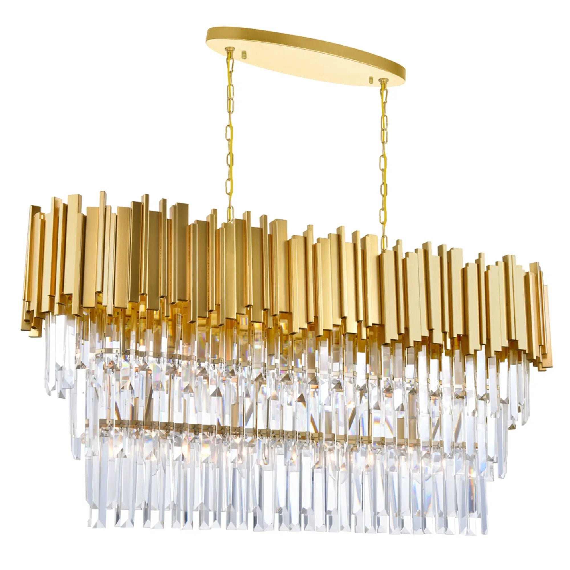 medallion gold table light
