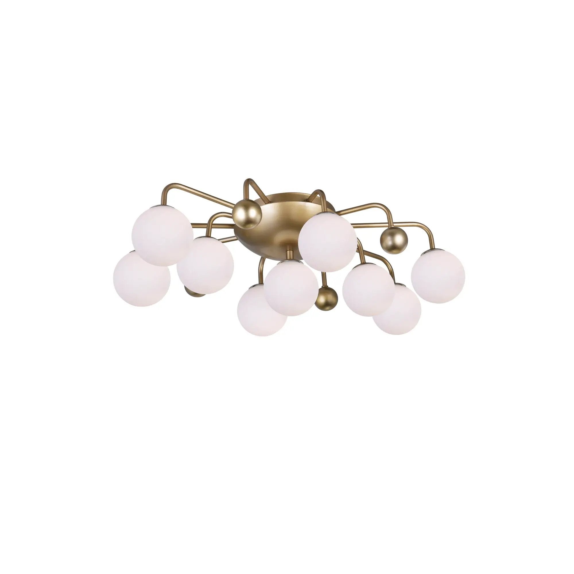 sun gold flush mount light