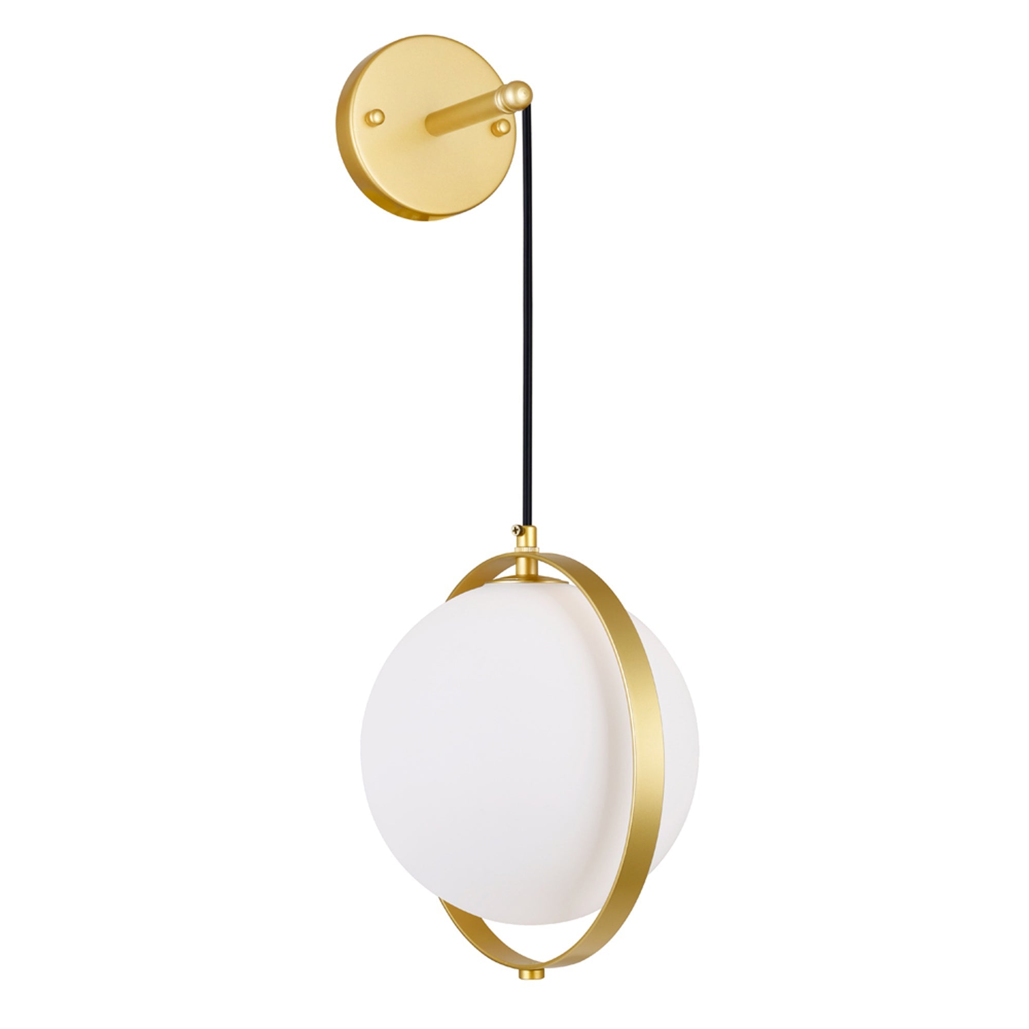 brass wall light