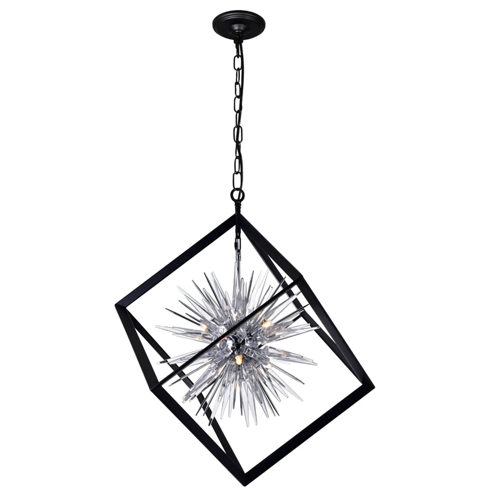 chrome & black mount base
