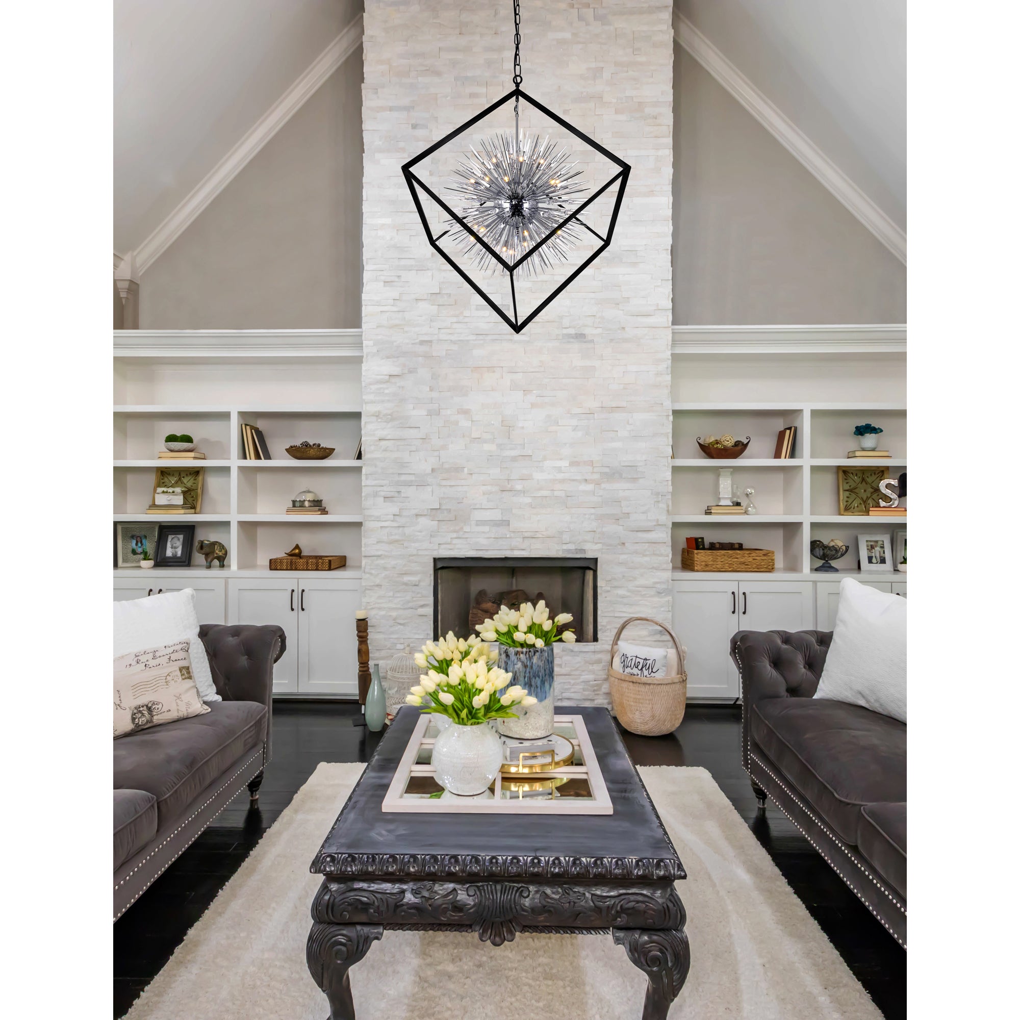 chrome & black mount base