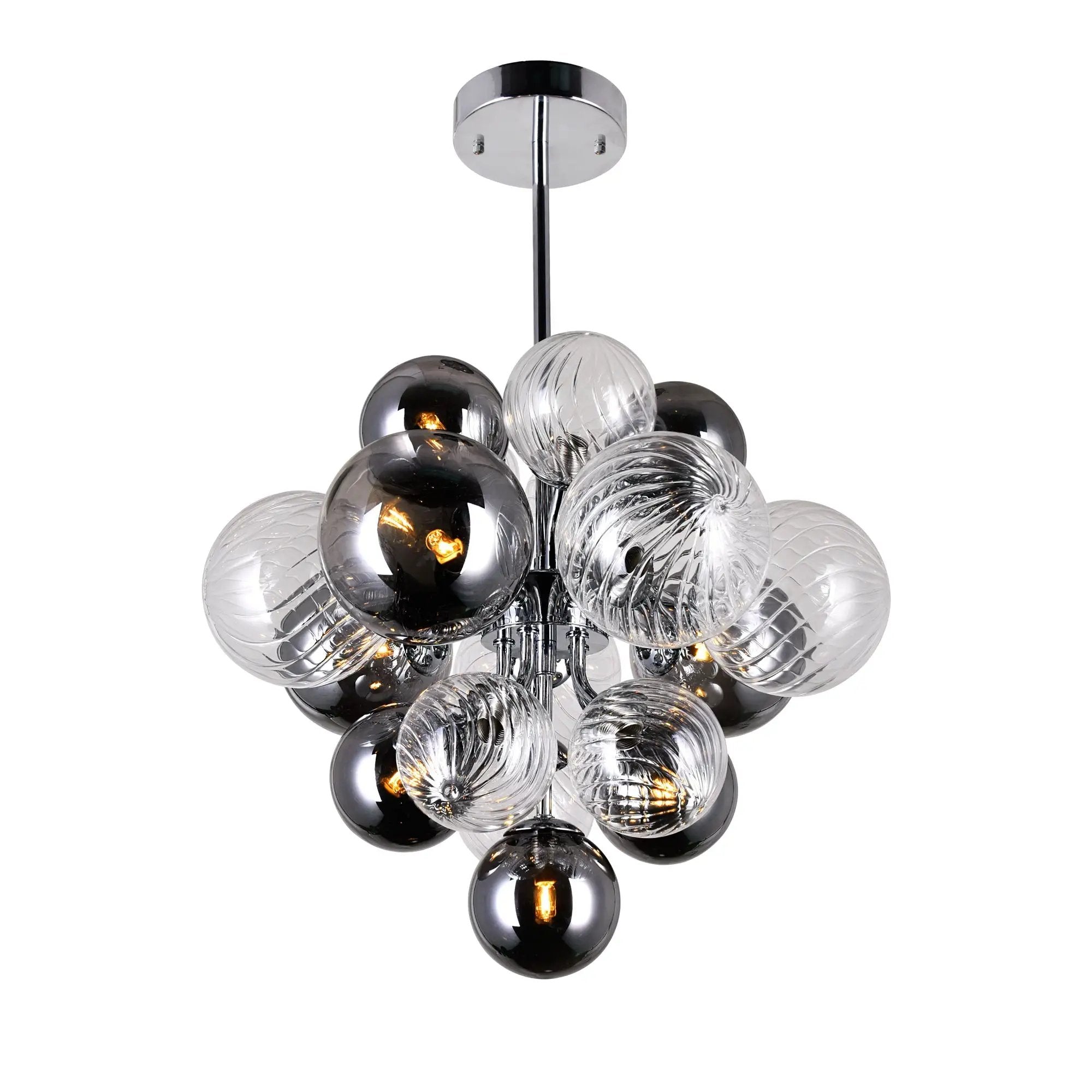 chrome chandelier