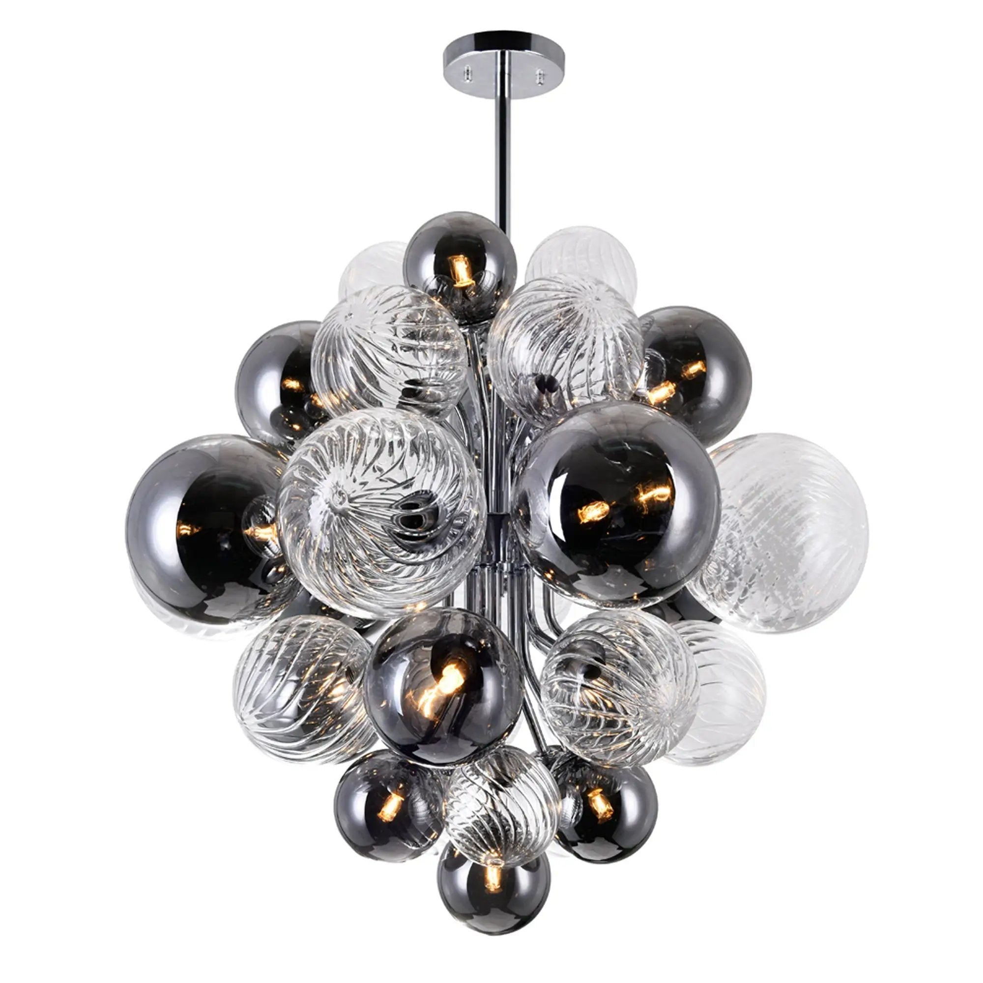 chrome chandelier