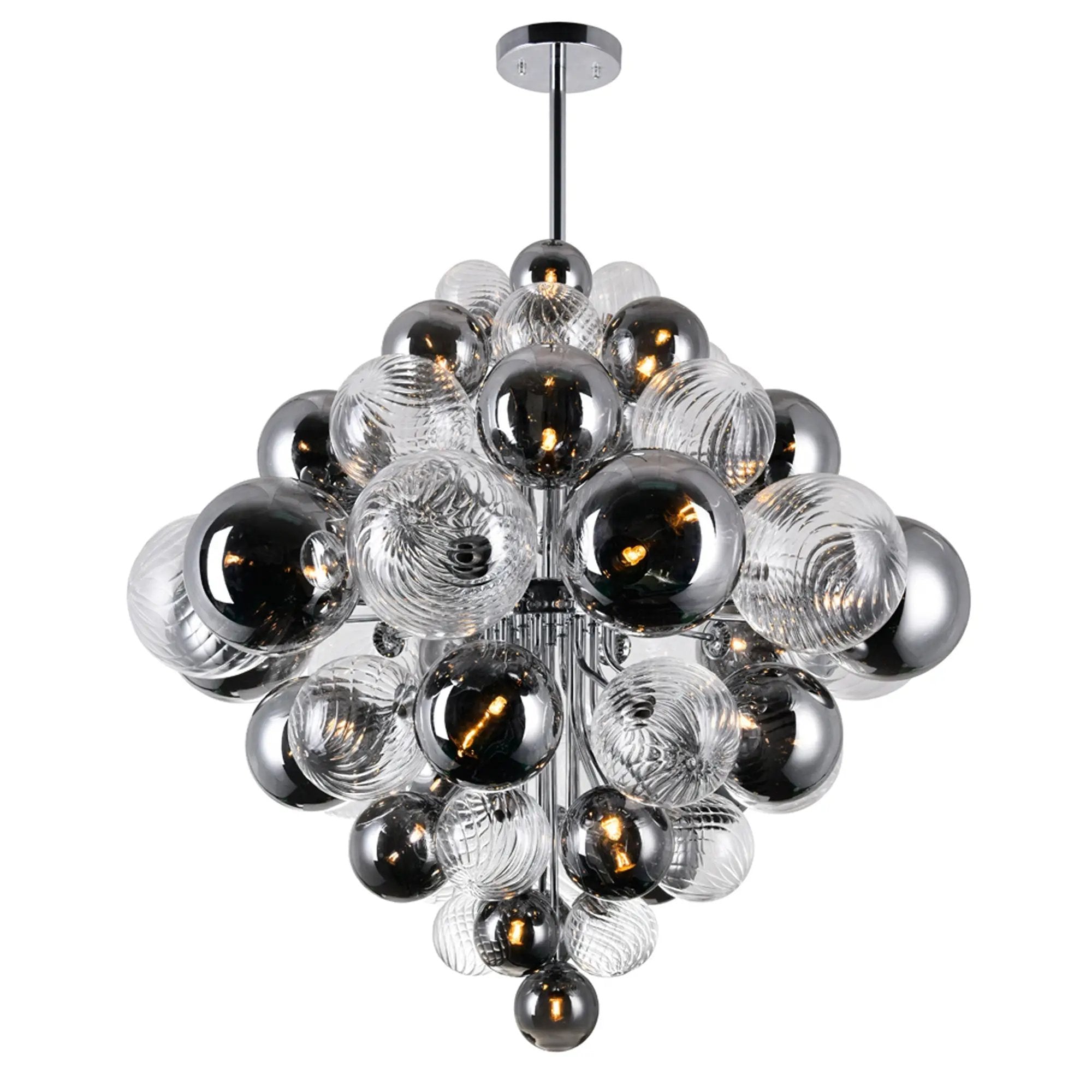 chrome chandelier