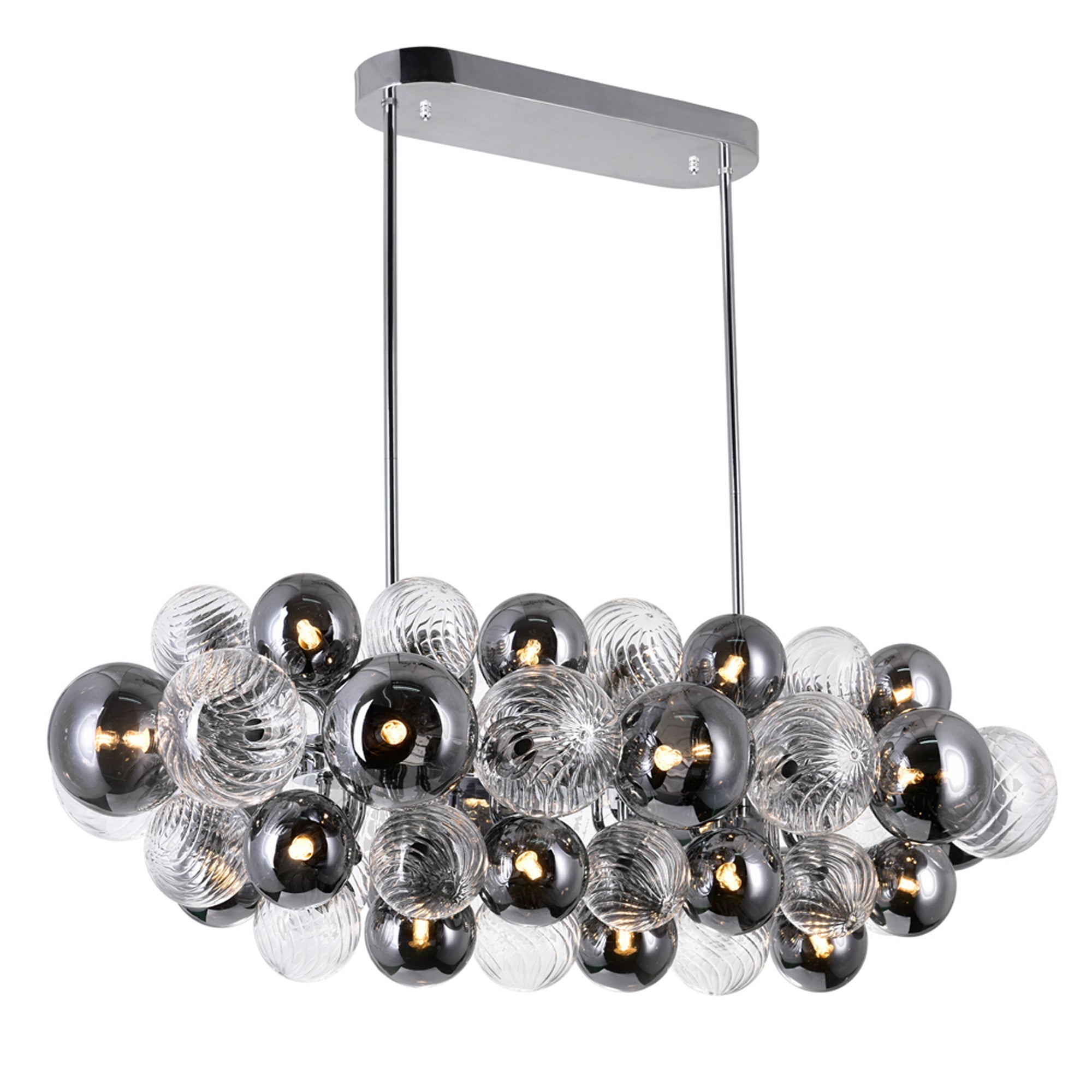 chrome chandelier