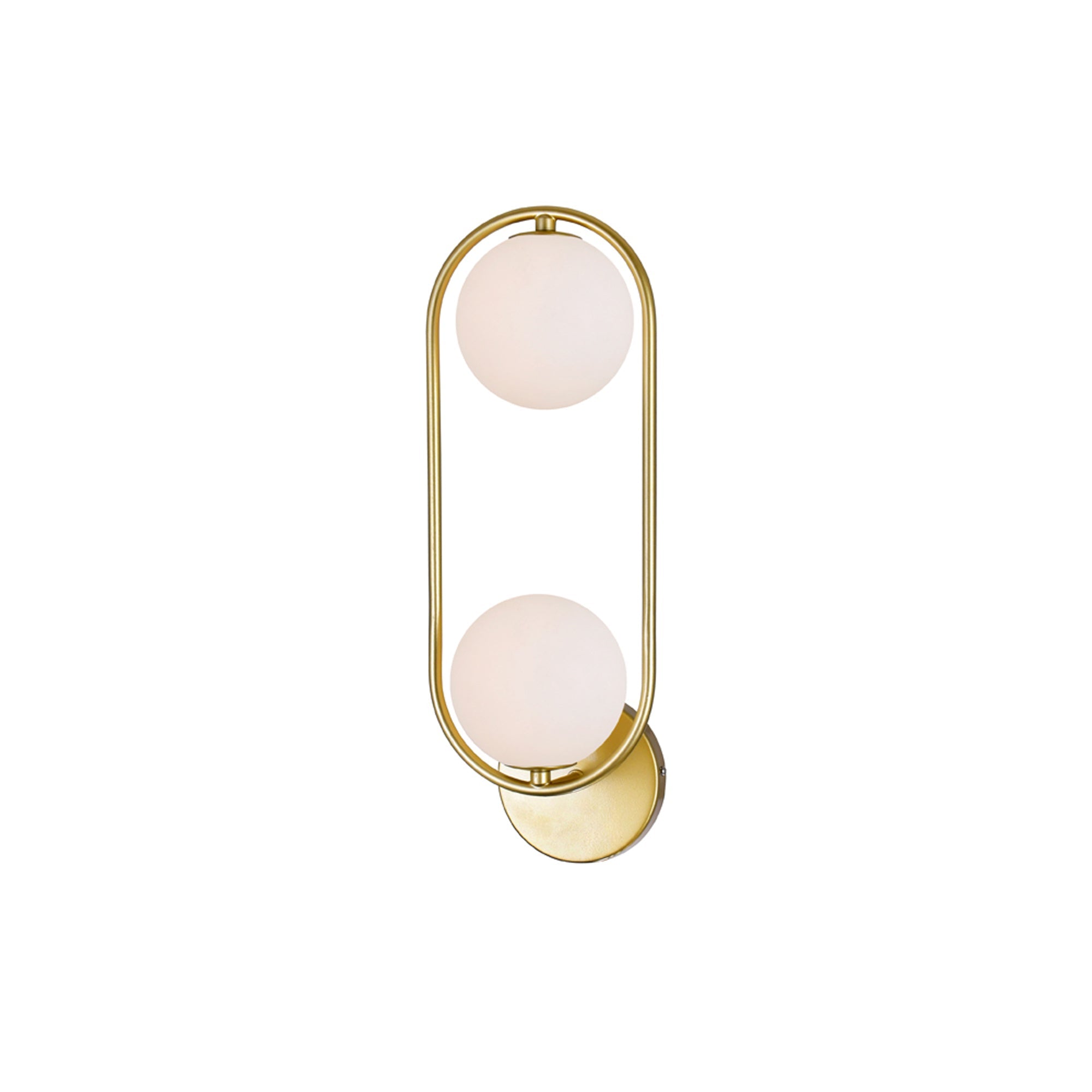 medallion gold wall sconce