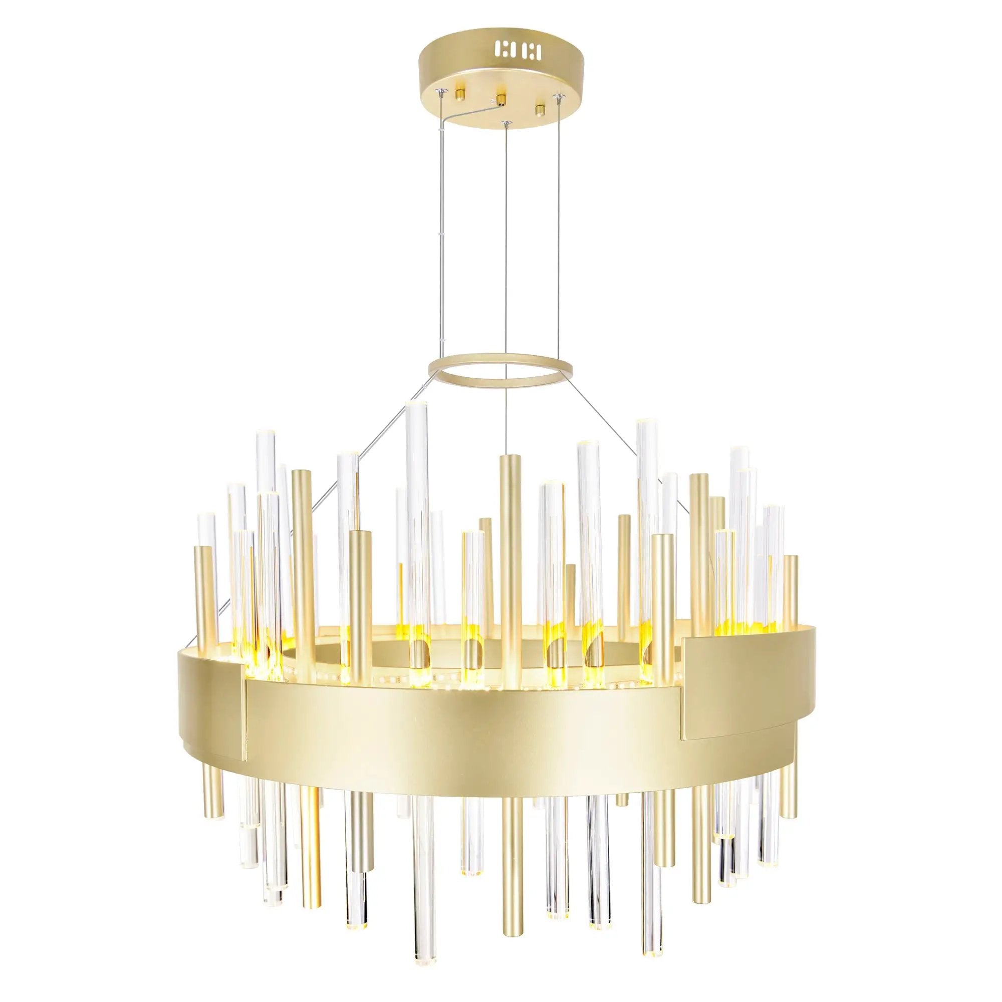 satin gold mount base