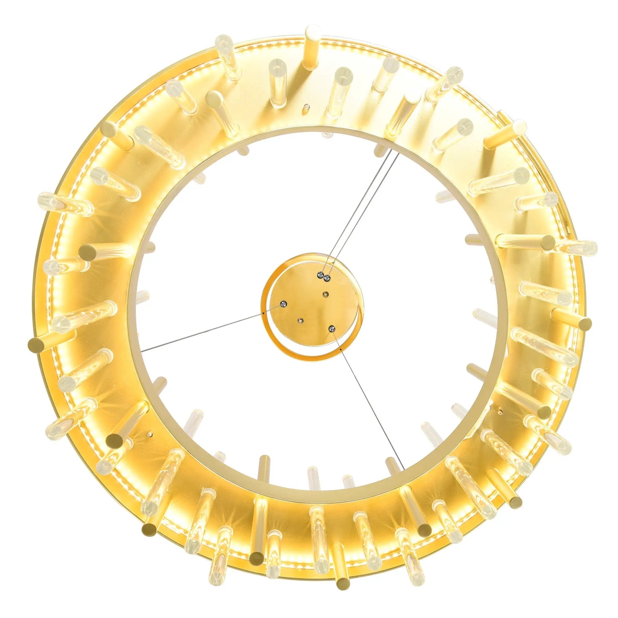 satin gold mount base