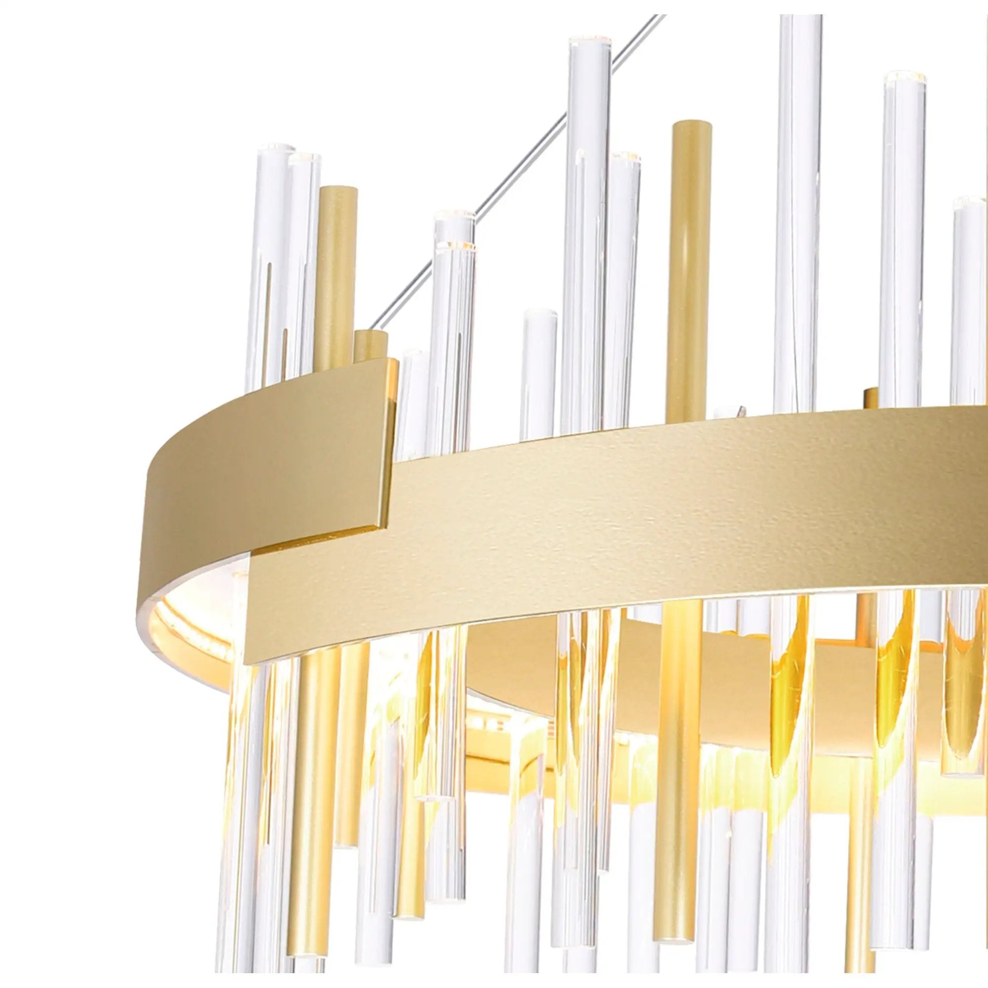 satin gold mount base