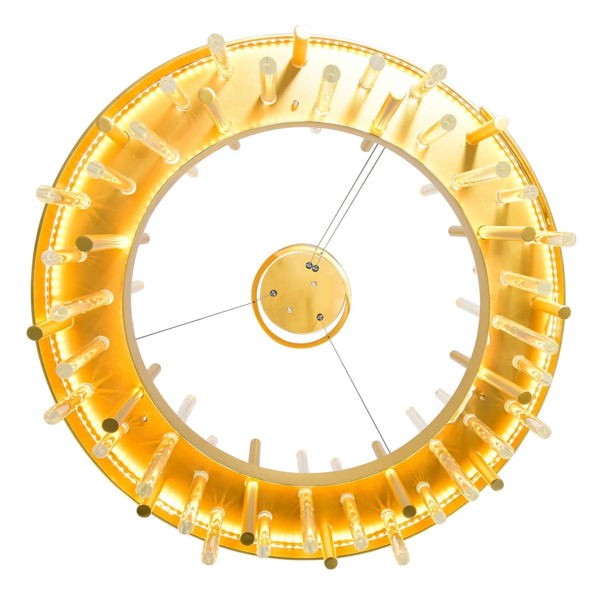 satin gold mount base