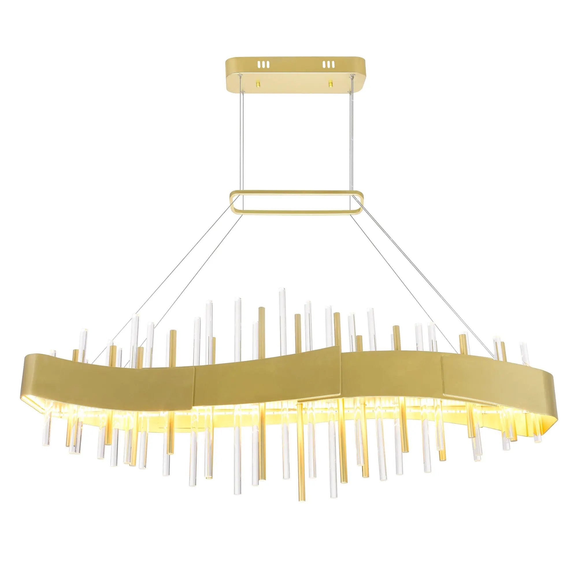 satin gold mount base