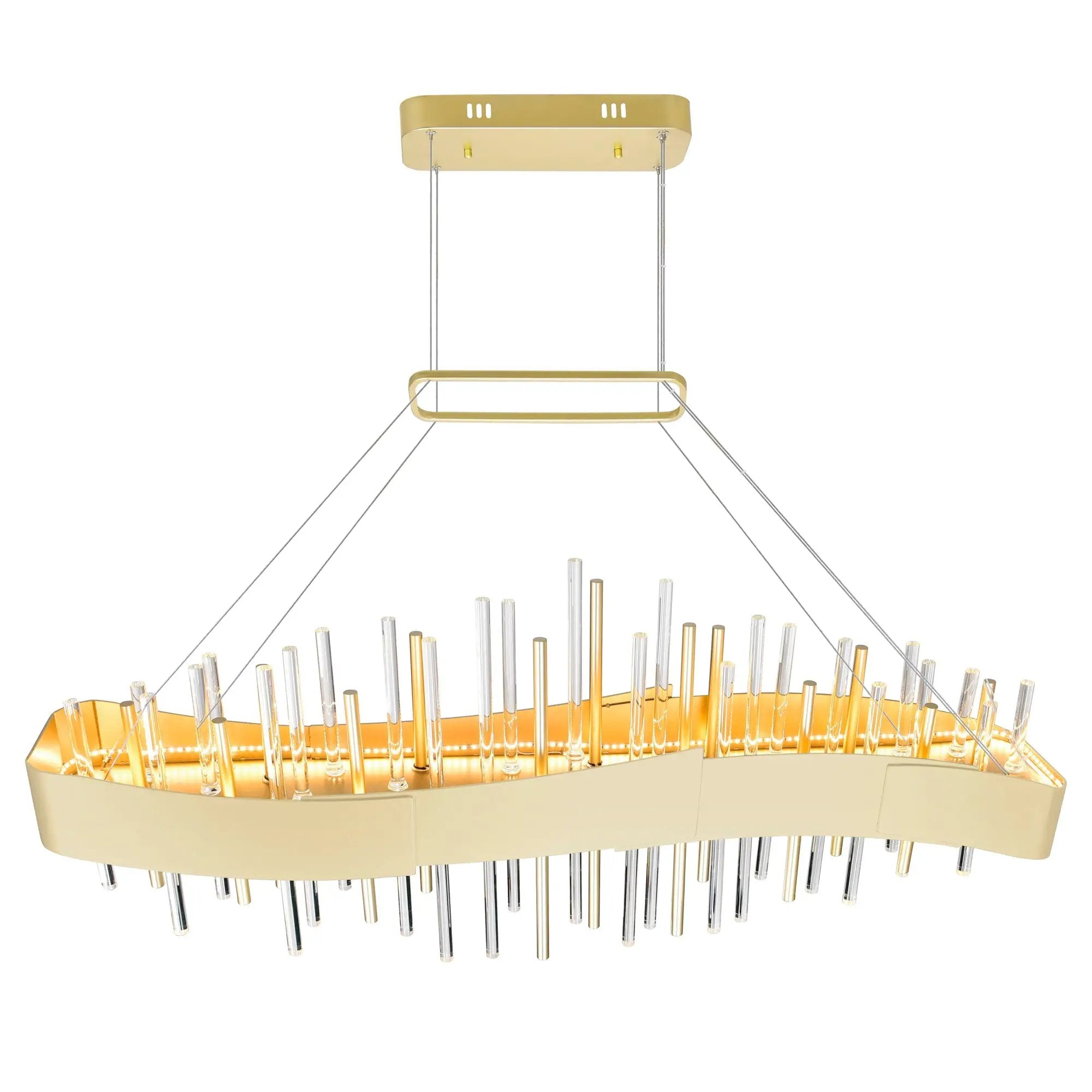 satin gold mount base