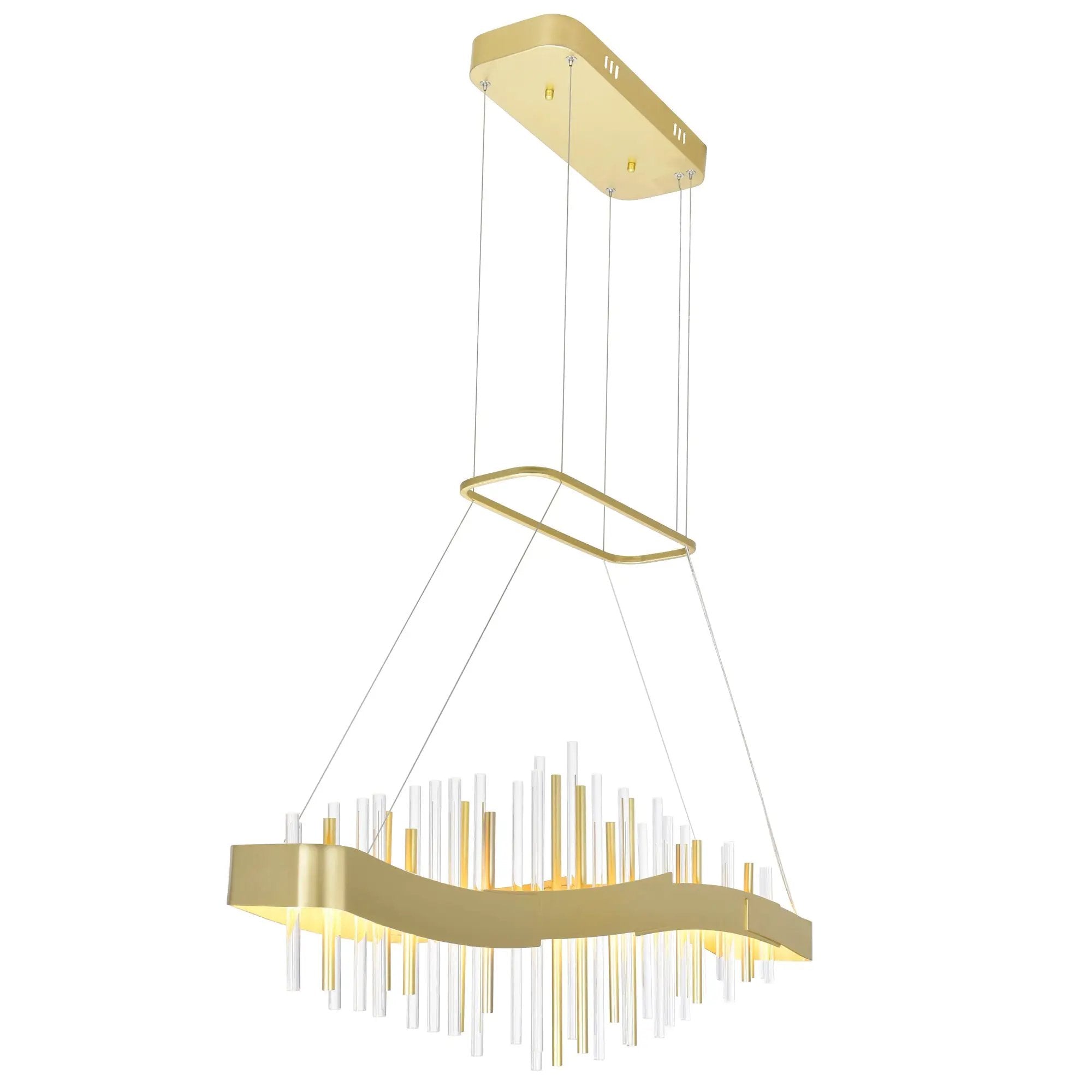 satin gold mount base