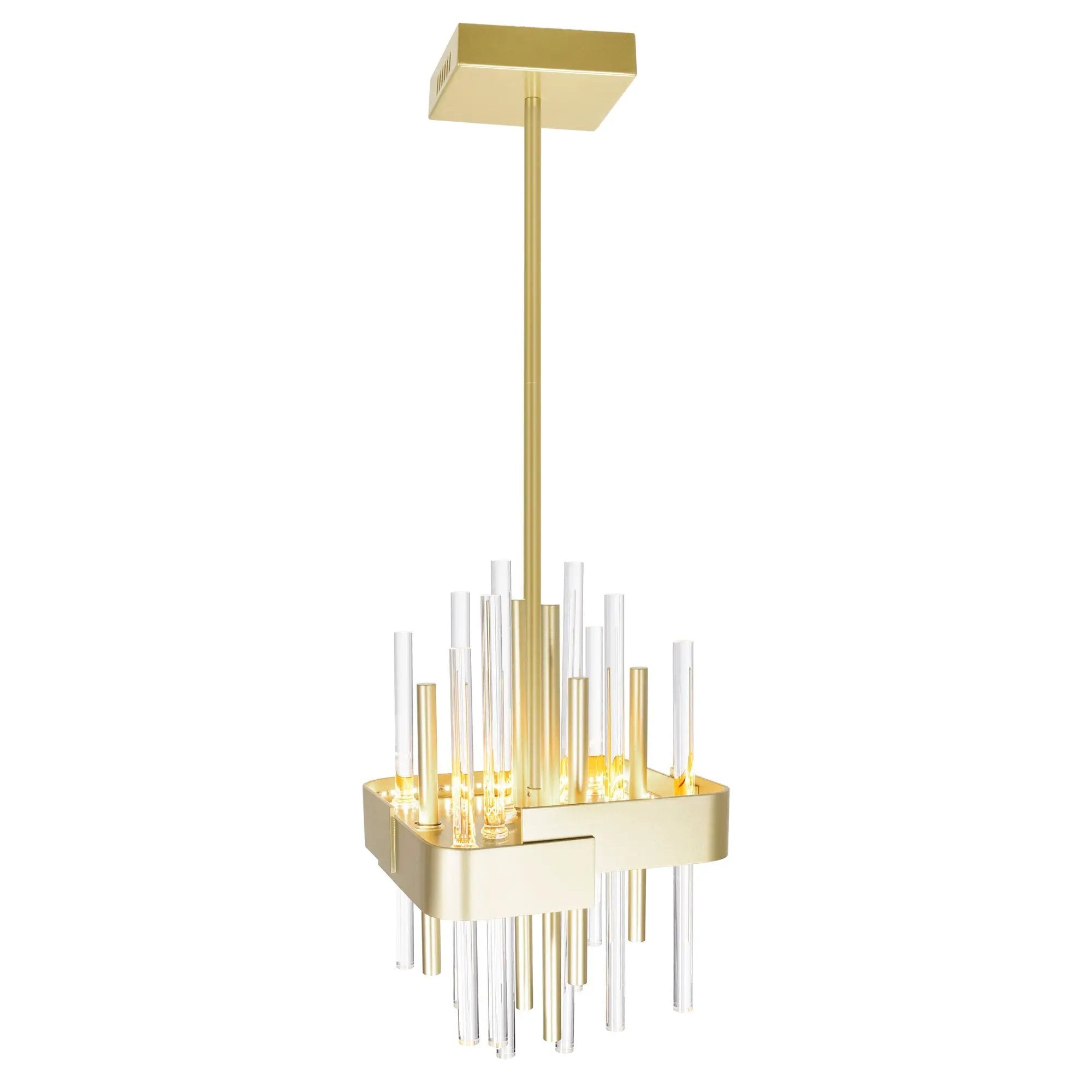 satin gold mount base