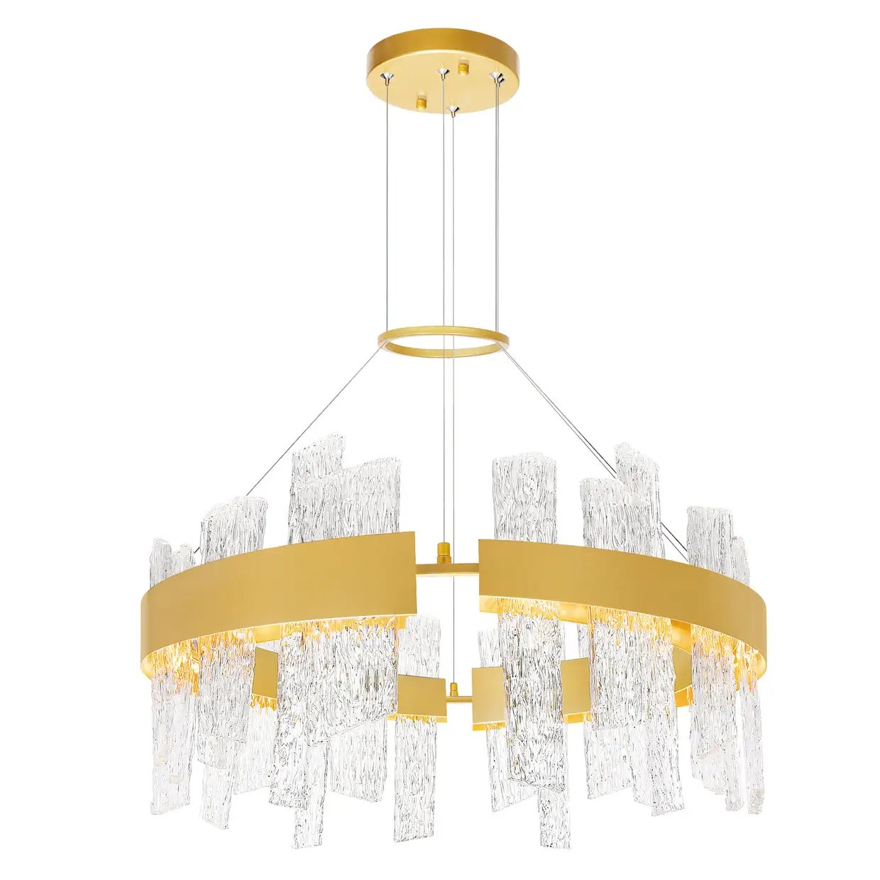 CWI Lighting Guadiana Integrated LED 32" Chandelier with Handcrafted Glass by CWI Lighting