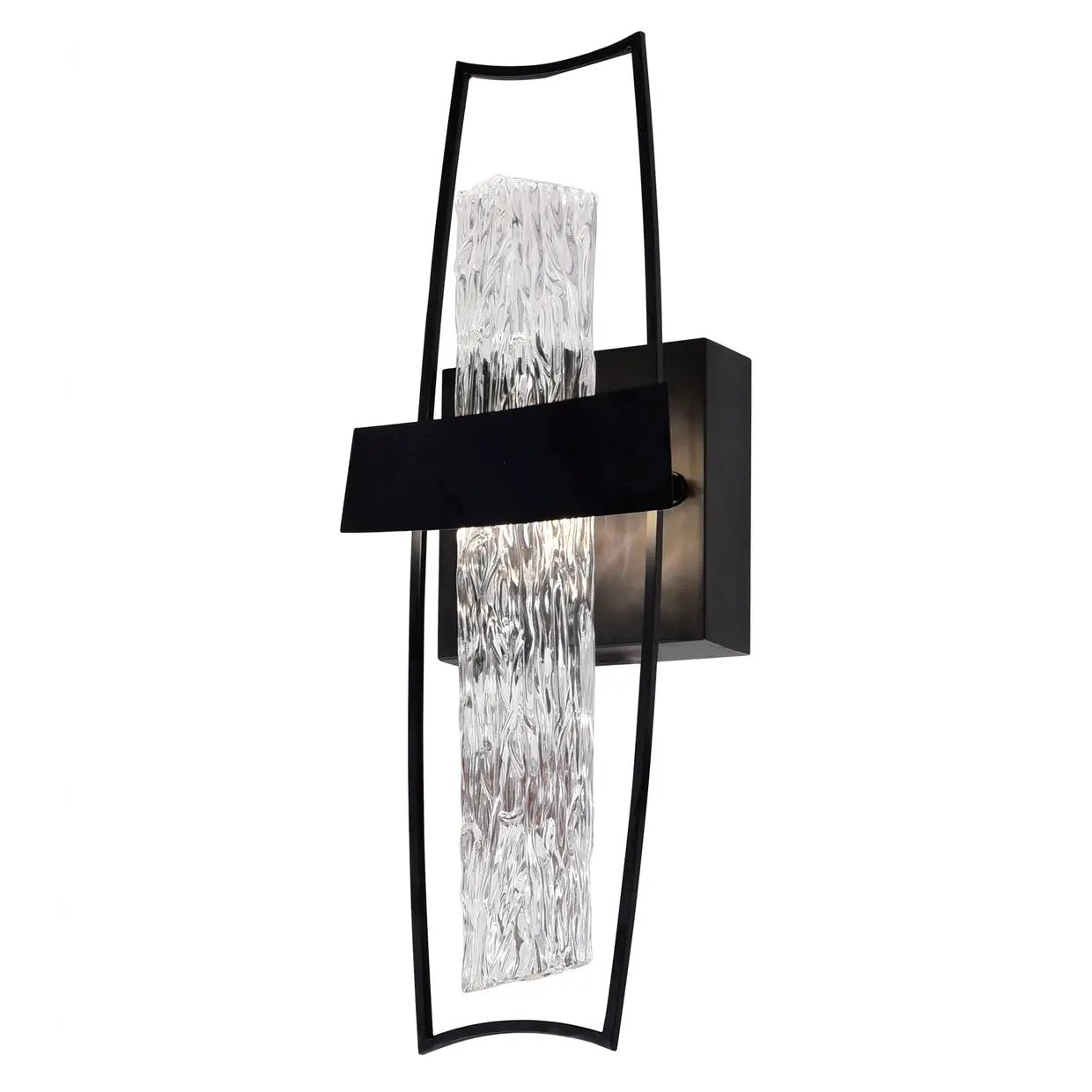 black wall light