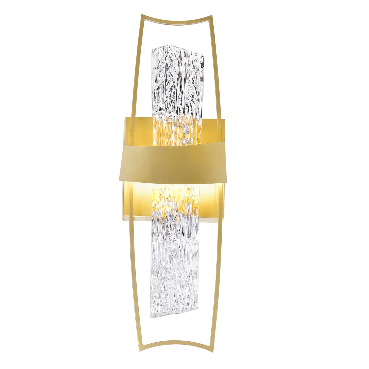 CWI Lighting Guadiana Integrated LED 5" Wall Light with Handcrafted Glass