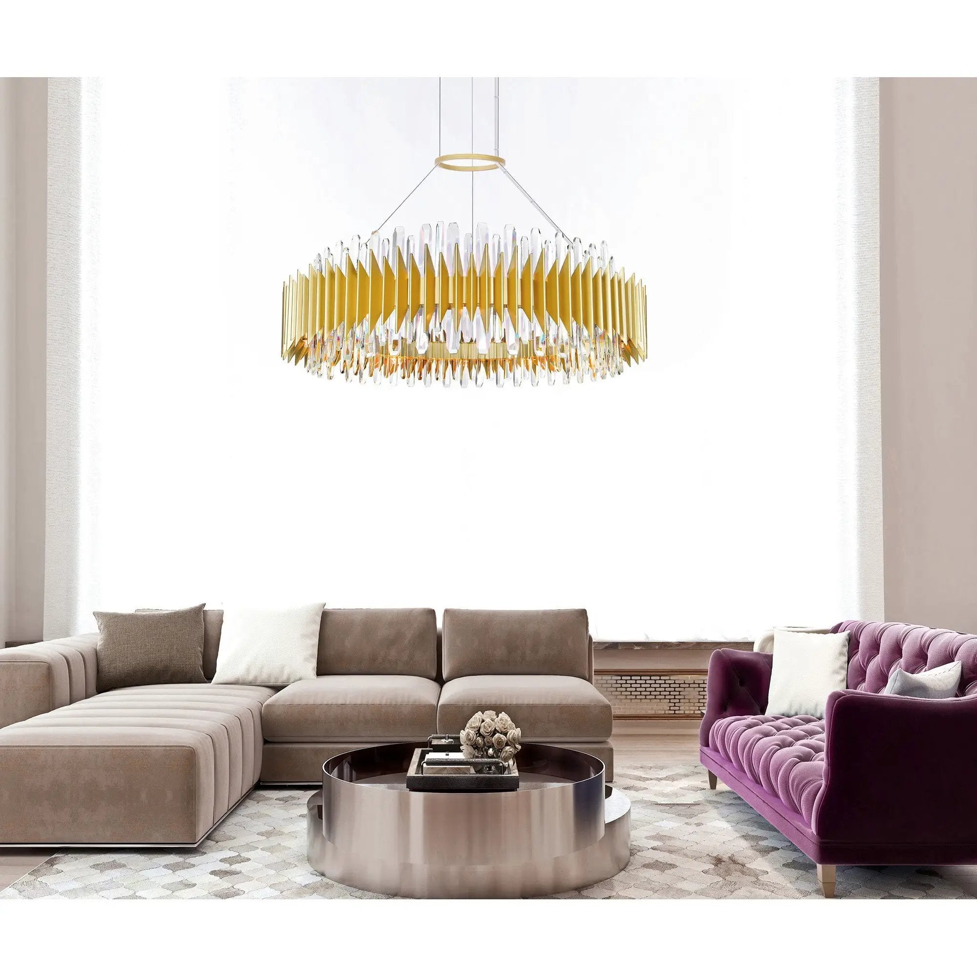 satin gold mount base