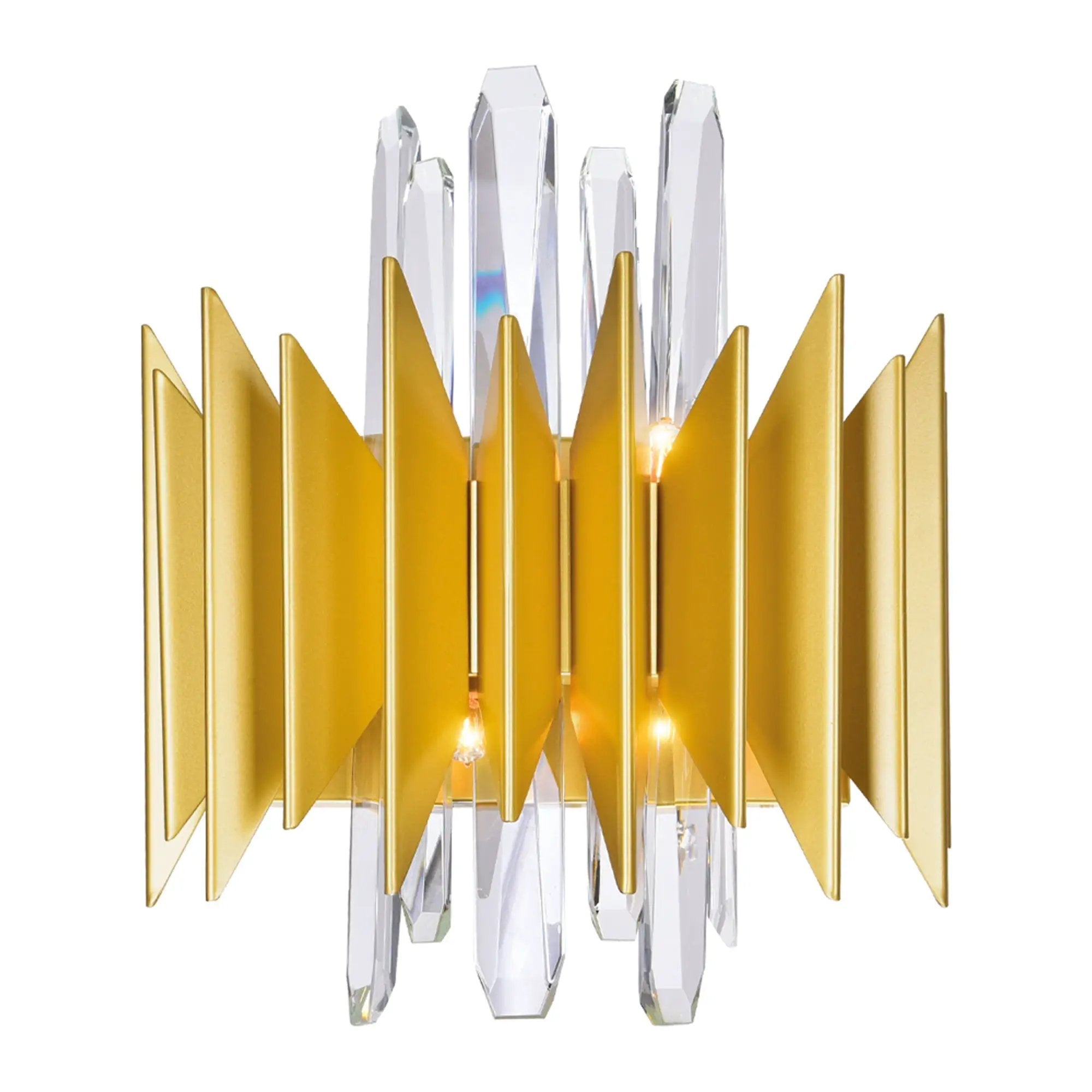 satin gold wall sconce