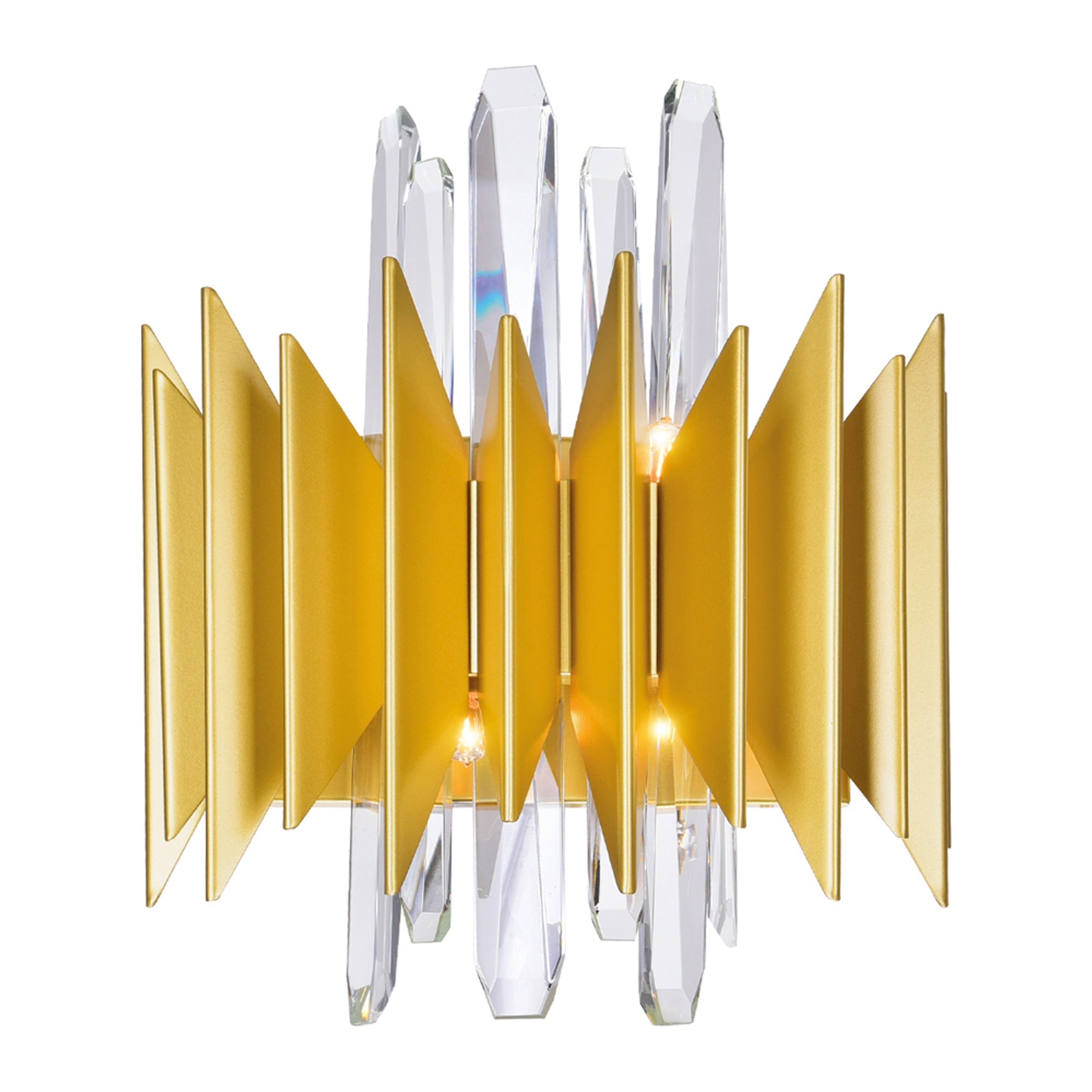satin gold wall sconce