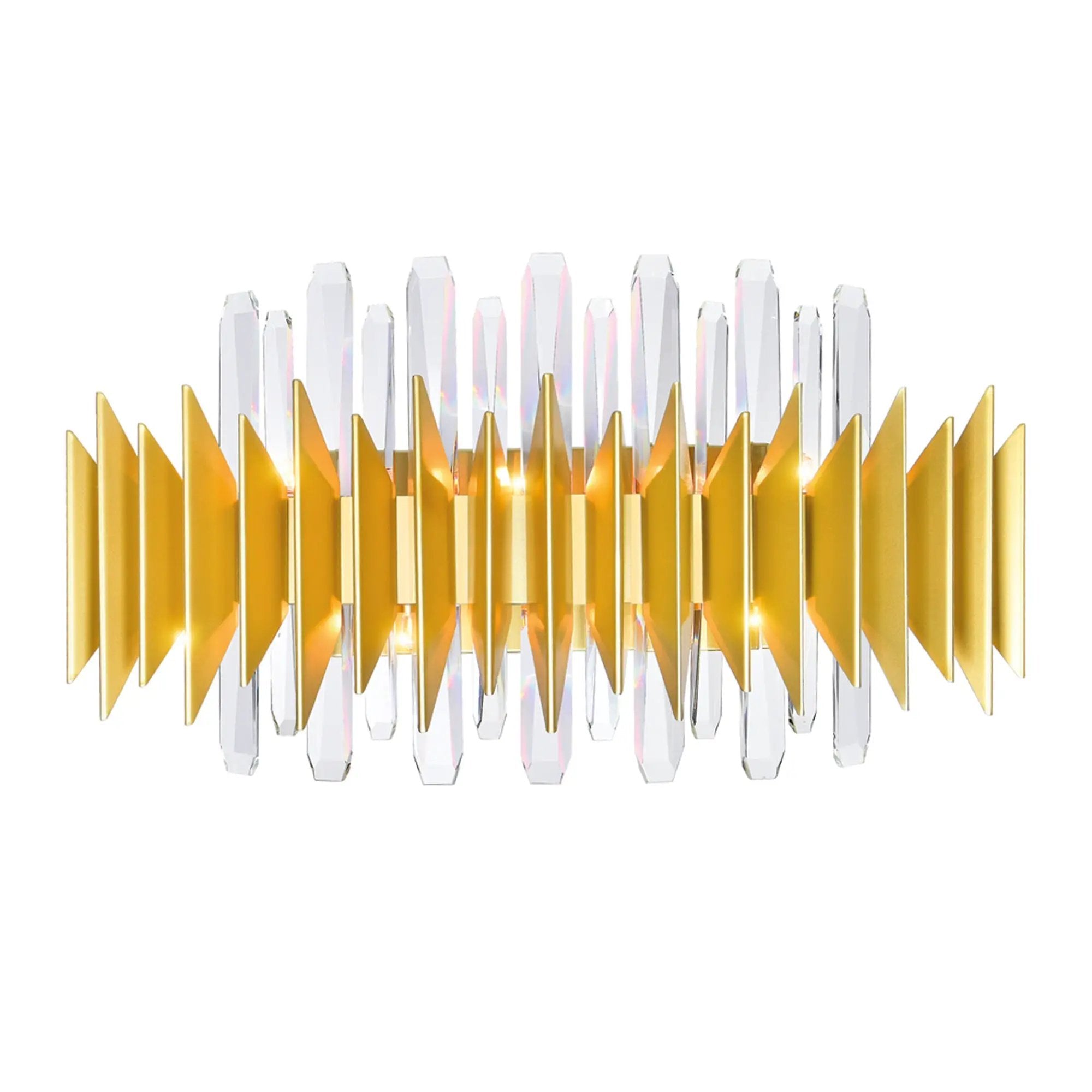 satin gold wall sconce