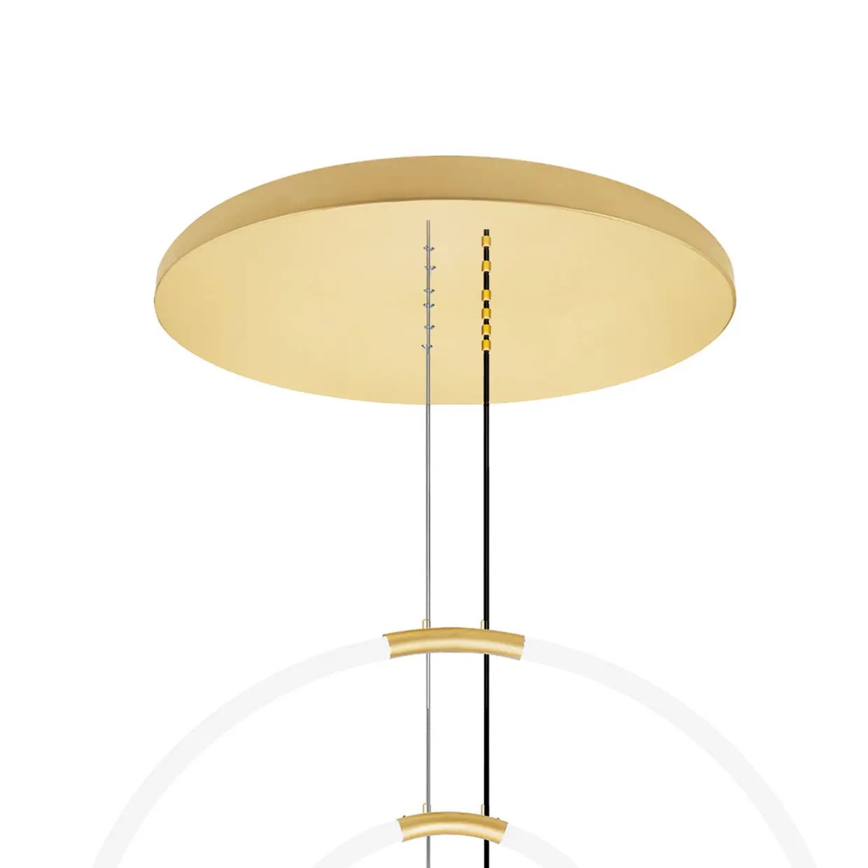 satin gold mount base