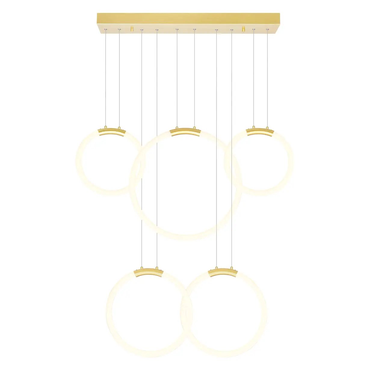 satin gold mount base
