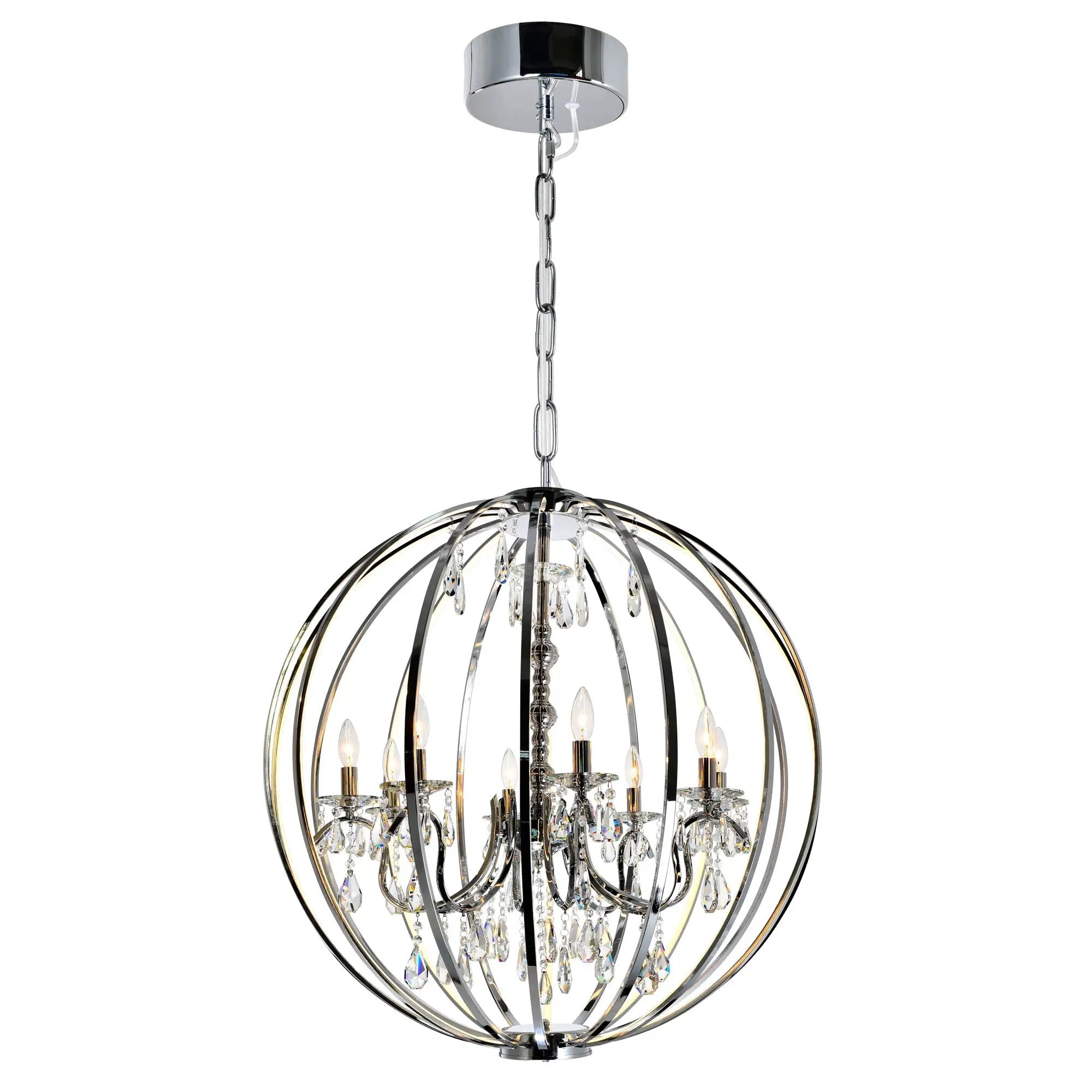 chrome chandelier