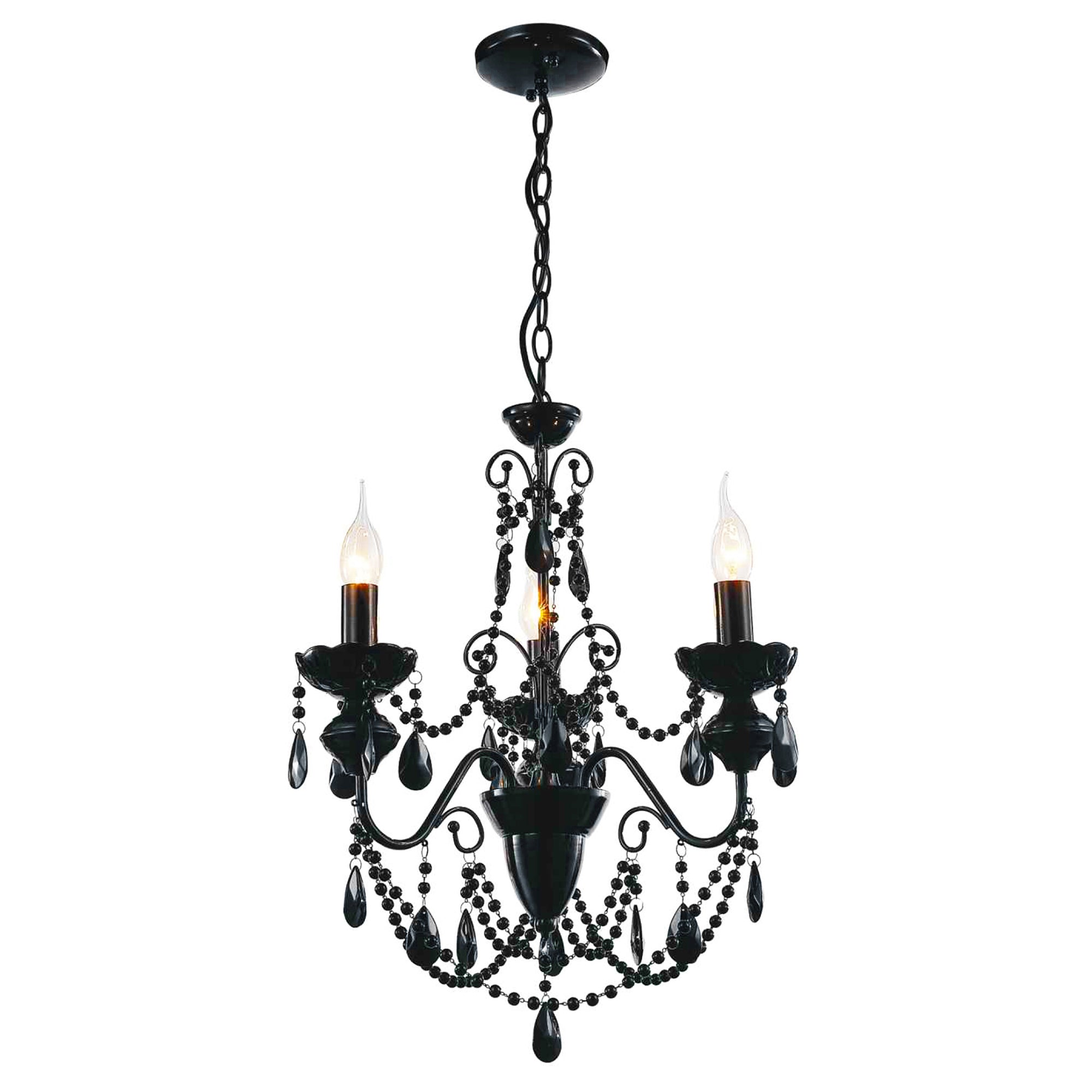 black chandelier