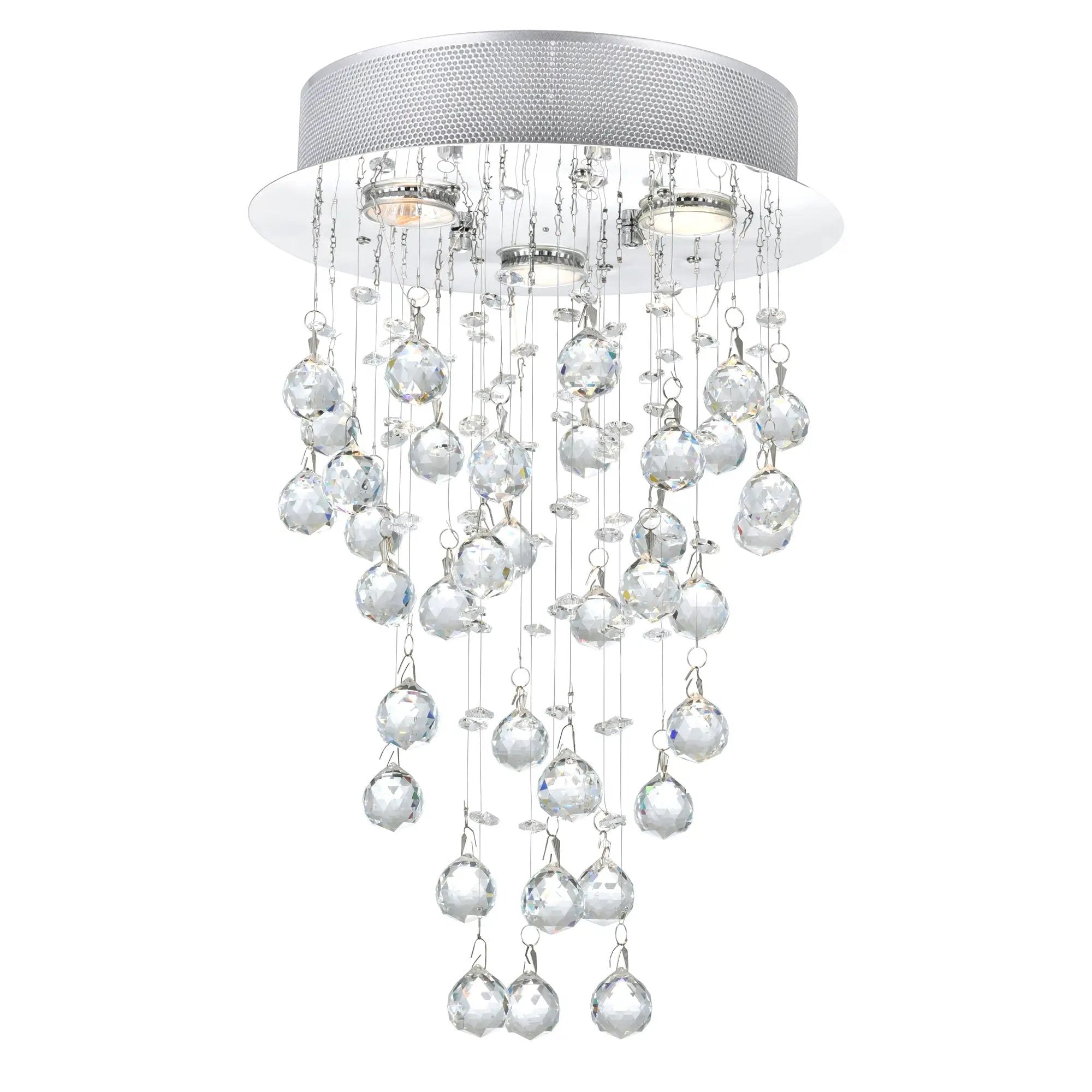 chrome flush mount light