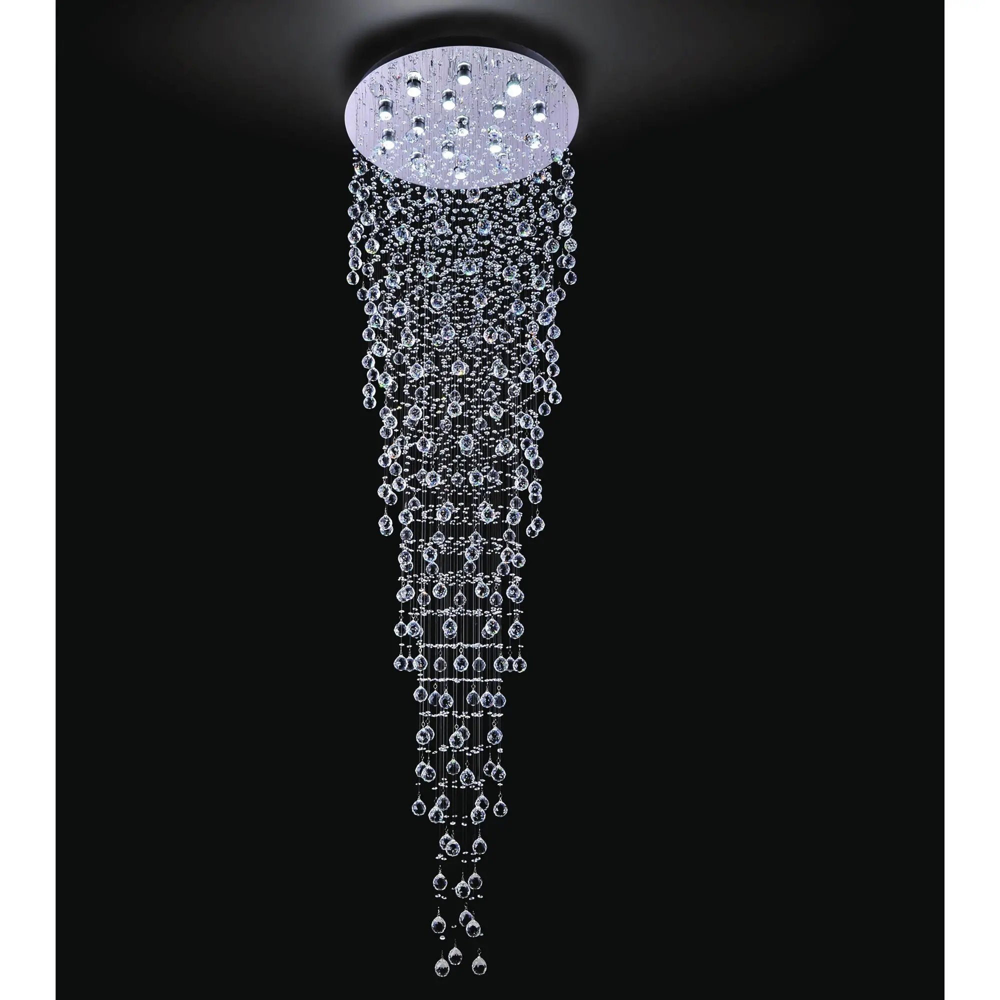 chrome flush mount light