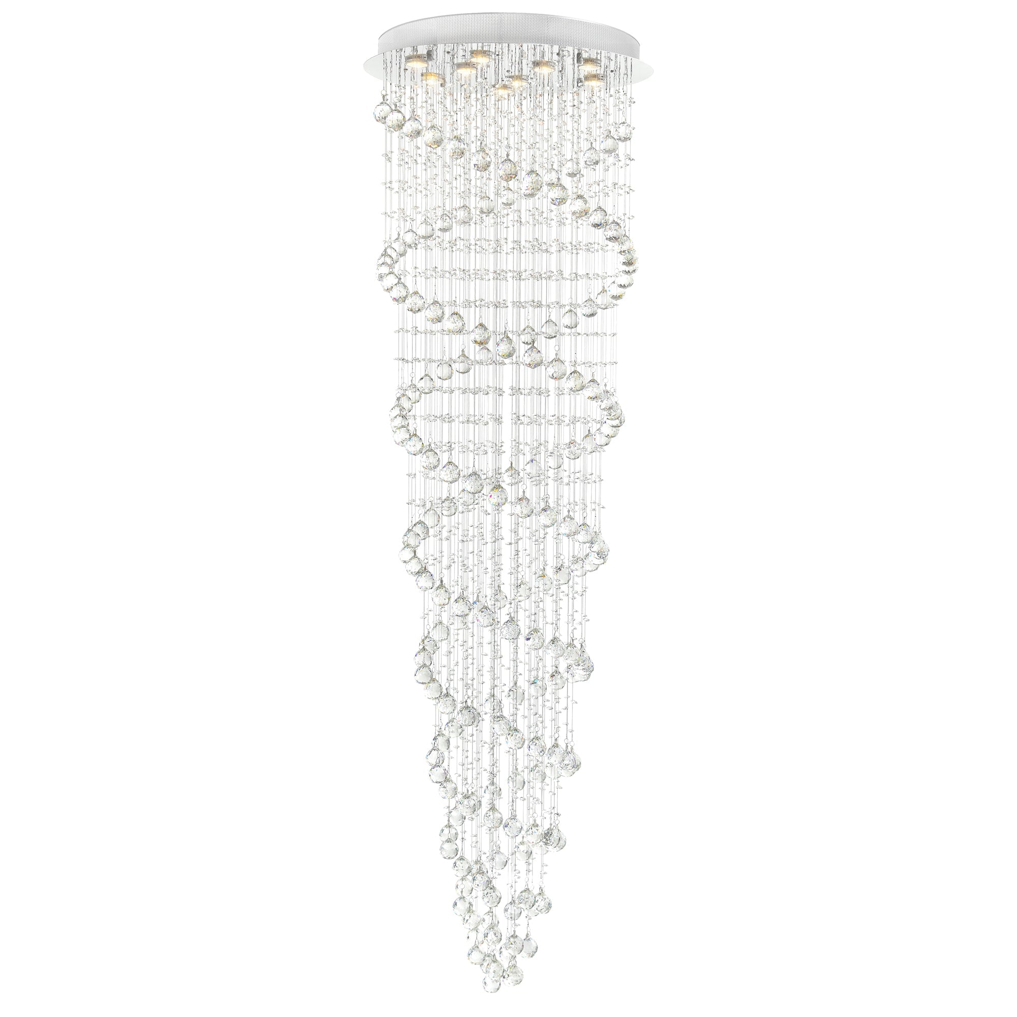 chrome flush mount light