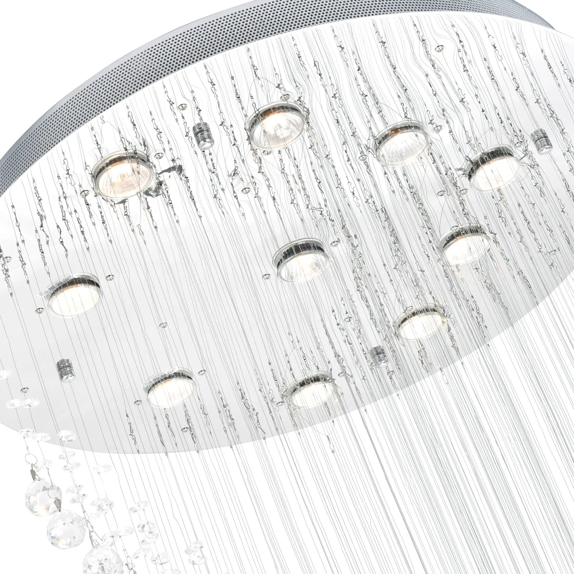 chrome flush mount light