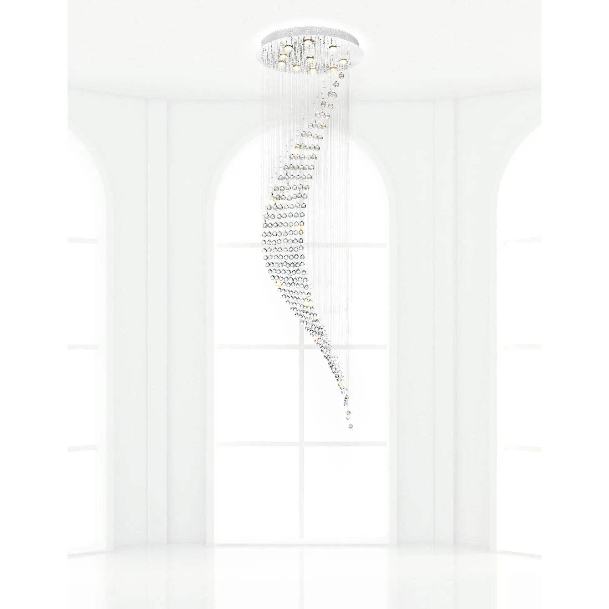 chrome flush mount light