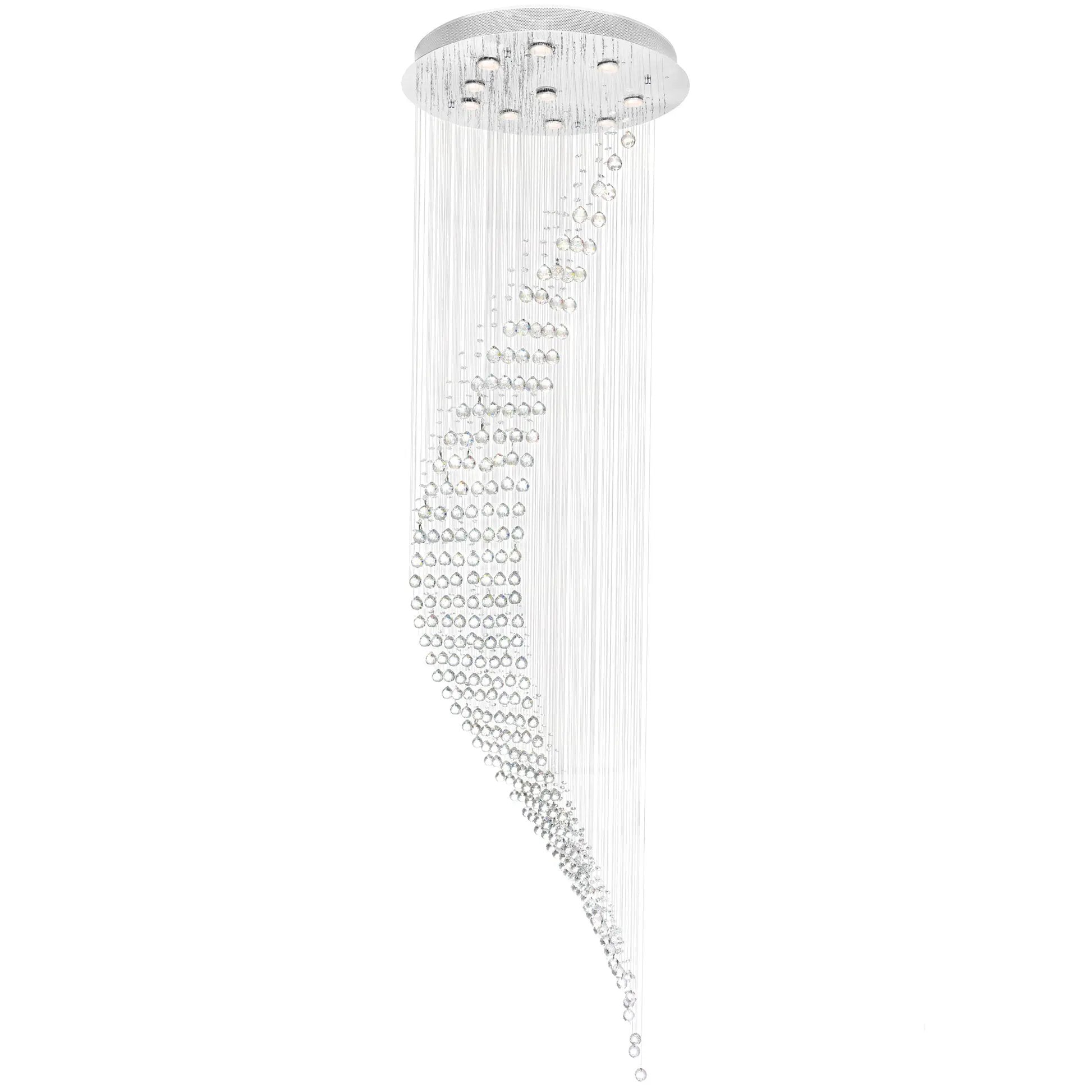 chrome flush mount light