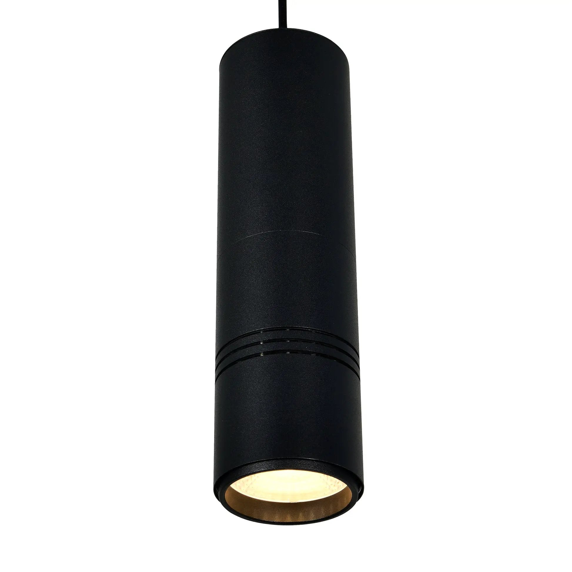 black & wood pendant