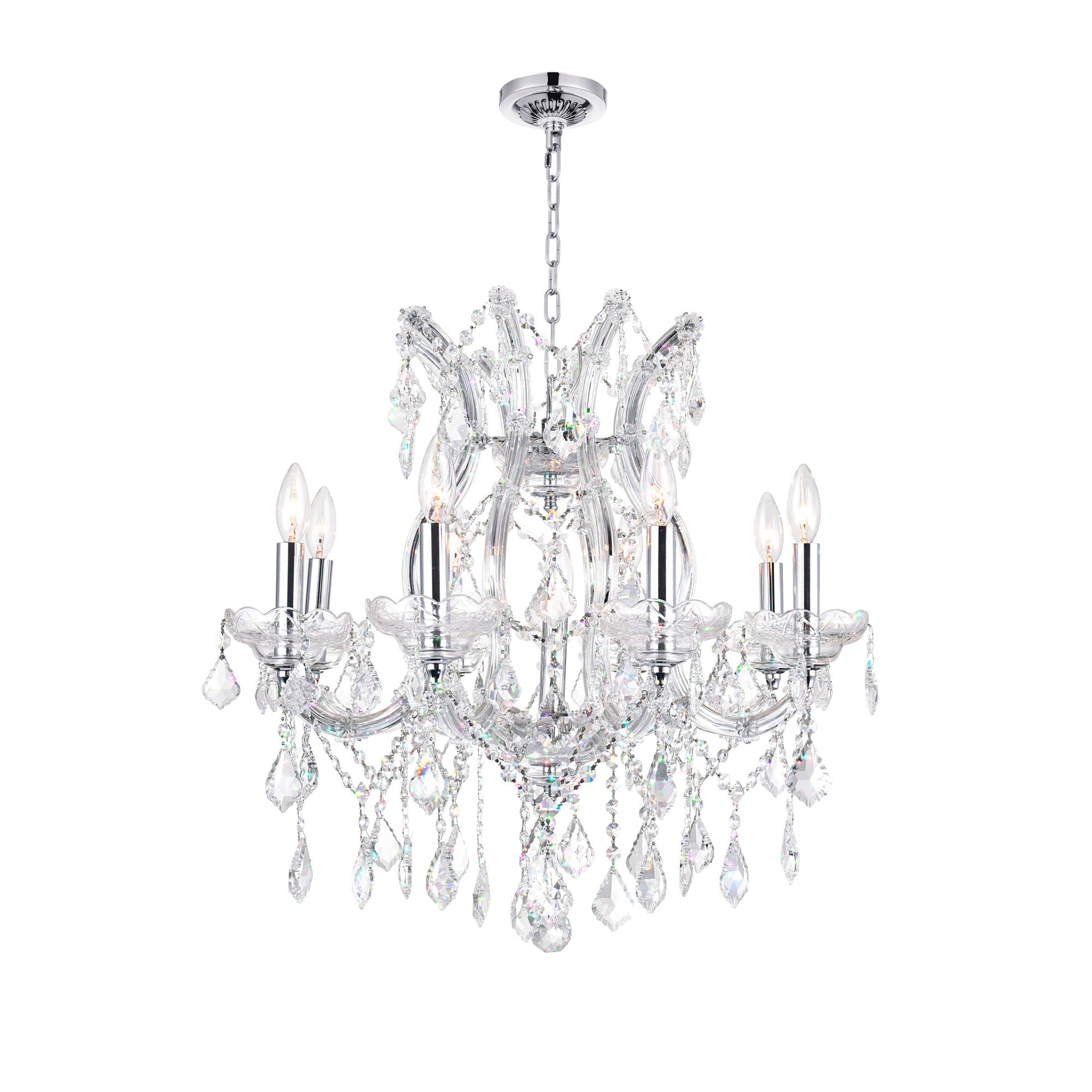 chrome chandelier
