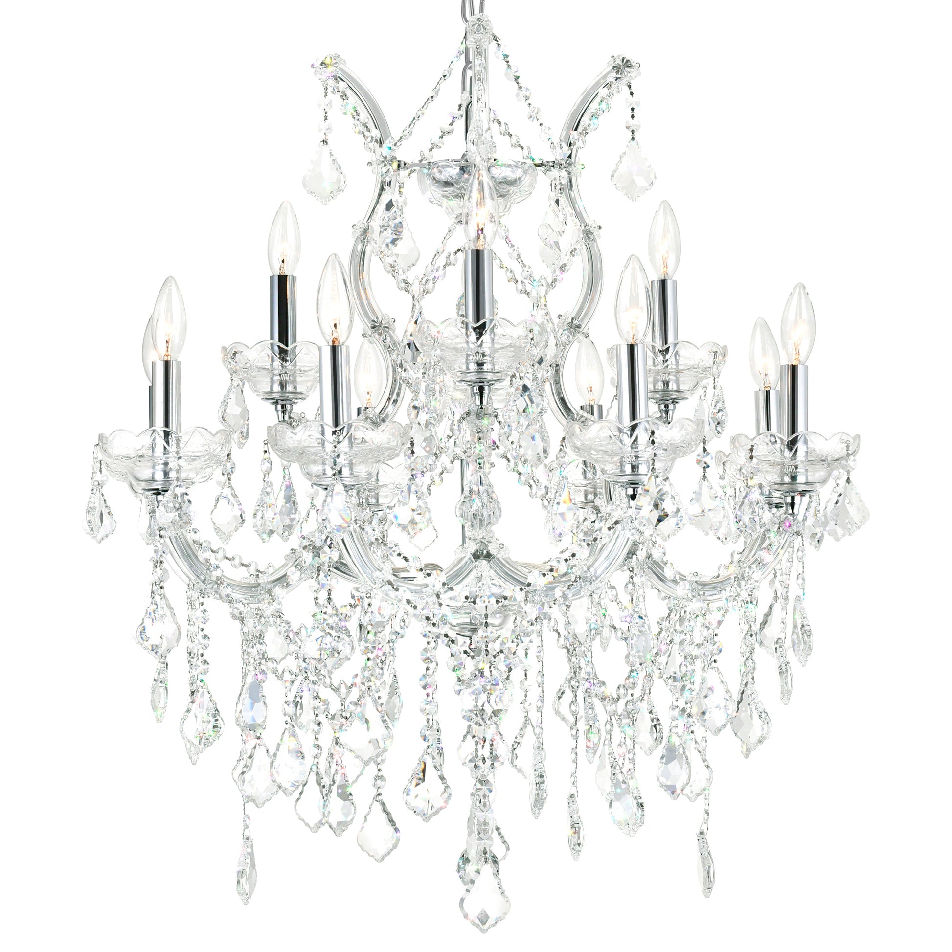 chrome chandelier