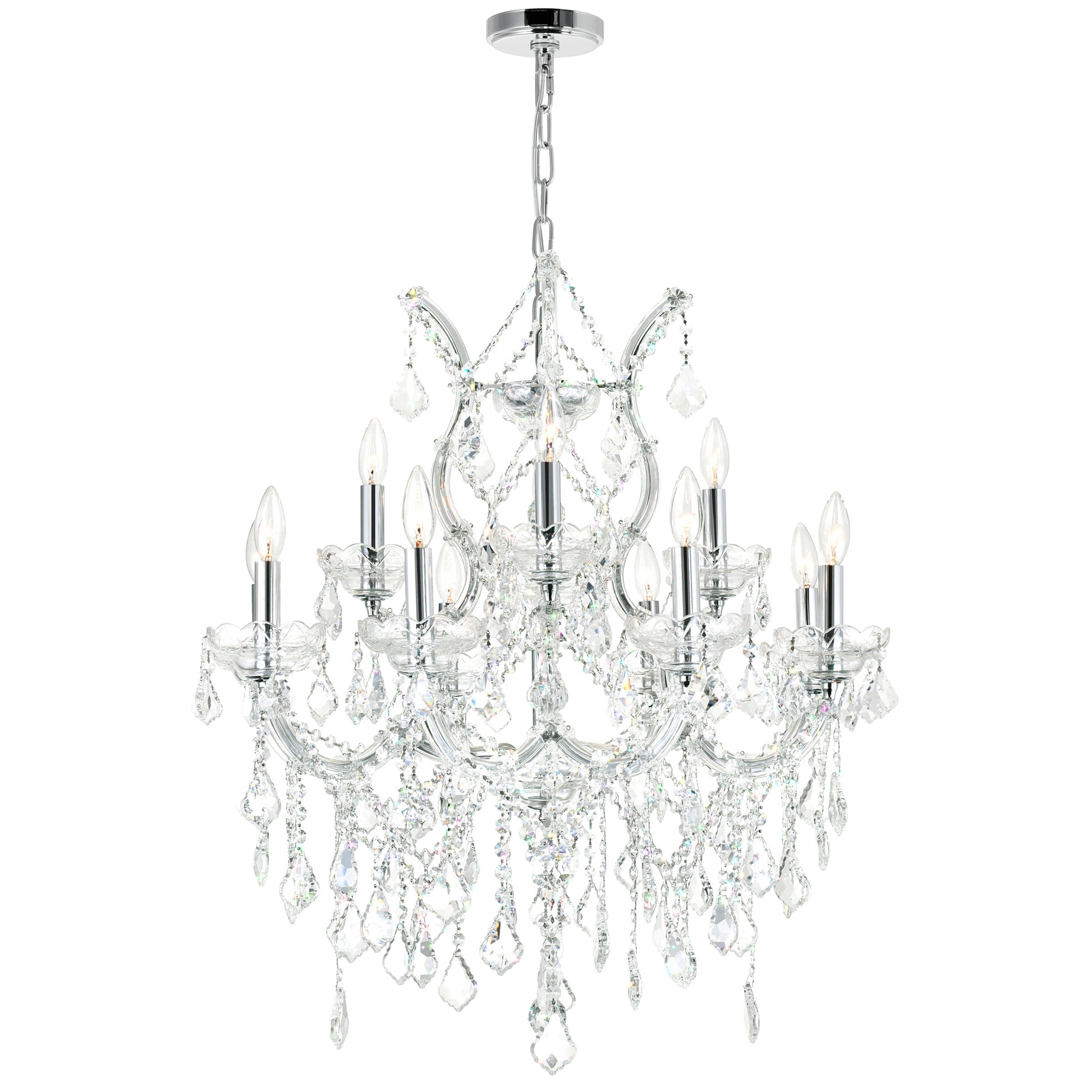 chrome chandelier
